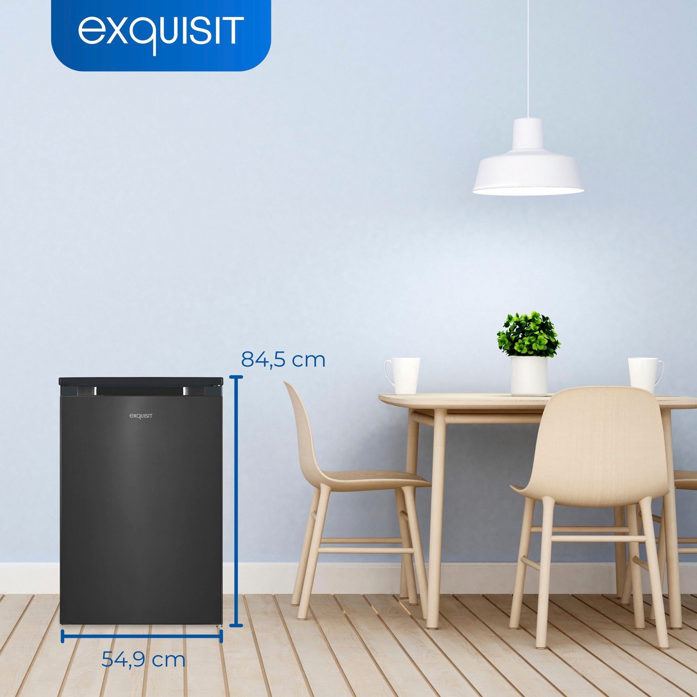 exquisit Kühlschrank »KS16-4-051C«, KS16-4-051C, 84,5 cm hoch, 54,9 cm breit, in bester Energieefizienz C, 107 Liter Volumen