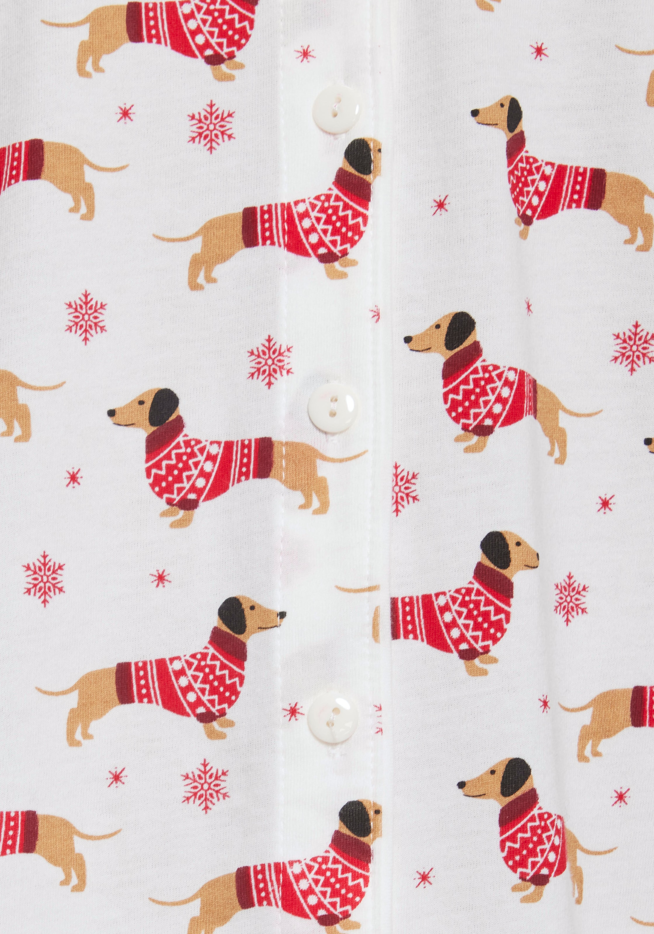 LASCANA Pyjama Set, 2 Stk. tlg., mit Alloverprint