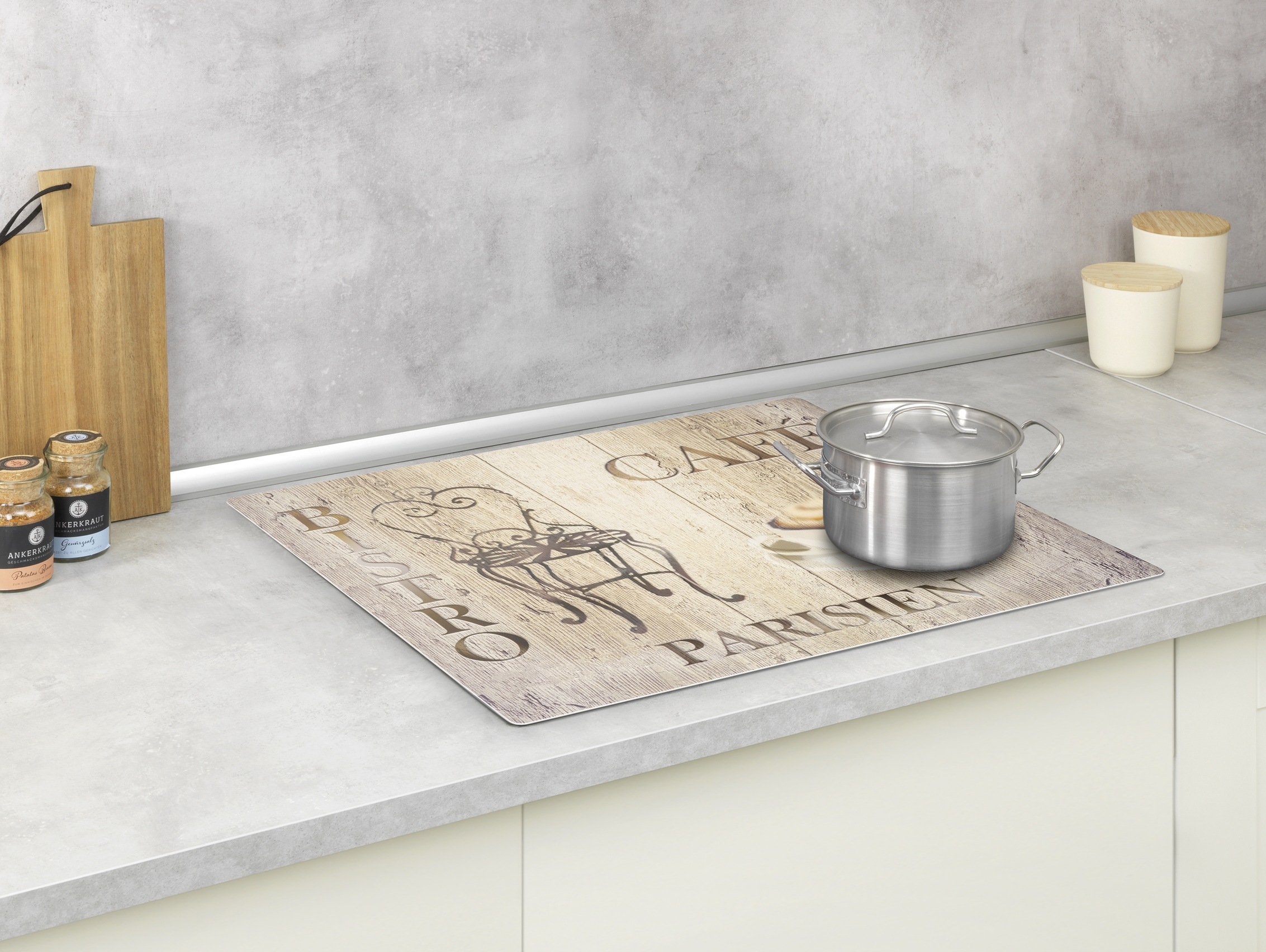 WENKO Herd-Abdeckplatte "Modell Bistro" Schutzmatte, Abdeckmatte für Kochfe günstig online kaufen