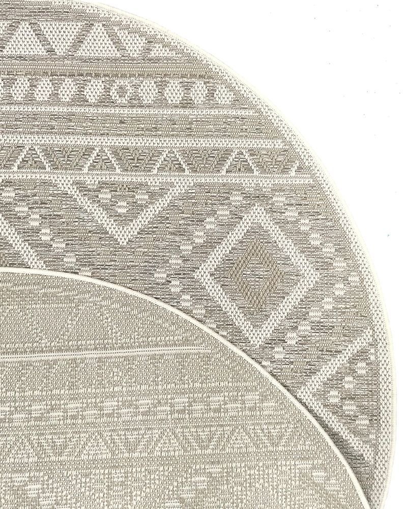 the carpet Teppich »Calgary«, rund, 1 mm Höhe, moderner robuster In und Outdoor Teppich