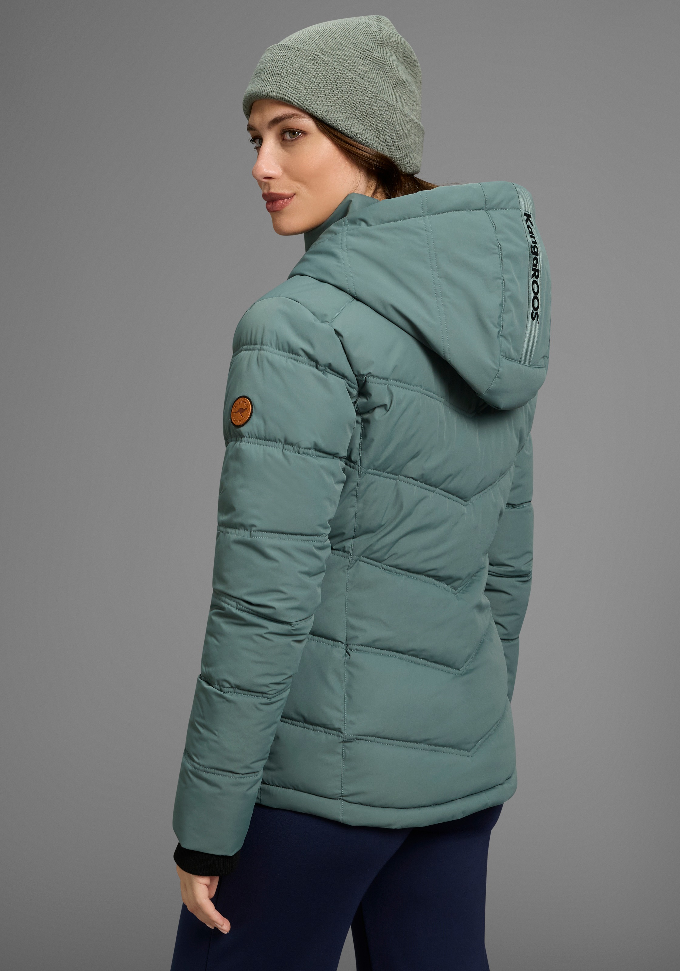 KangaROOS Winterjacke, mit Kapuze, mit Kapuze und Kordelzug, Reißverschluss günstig online kaufen