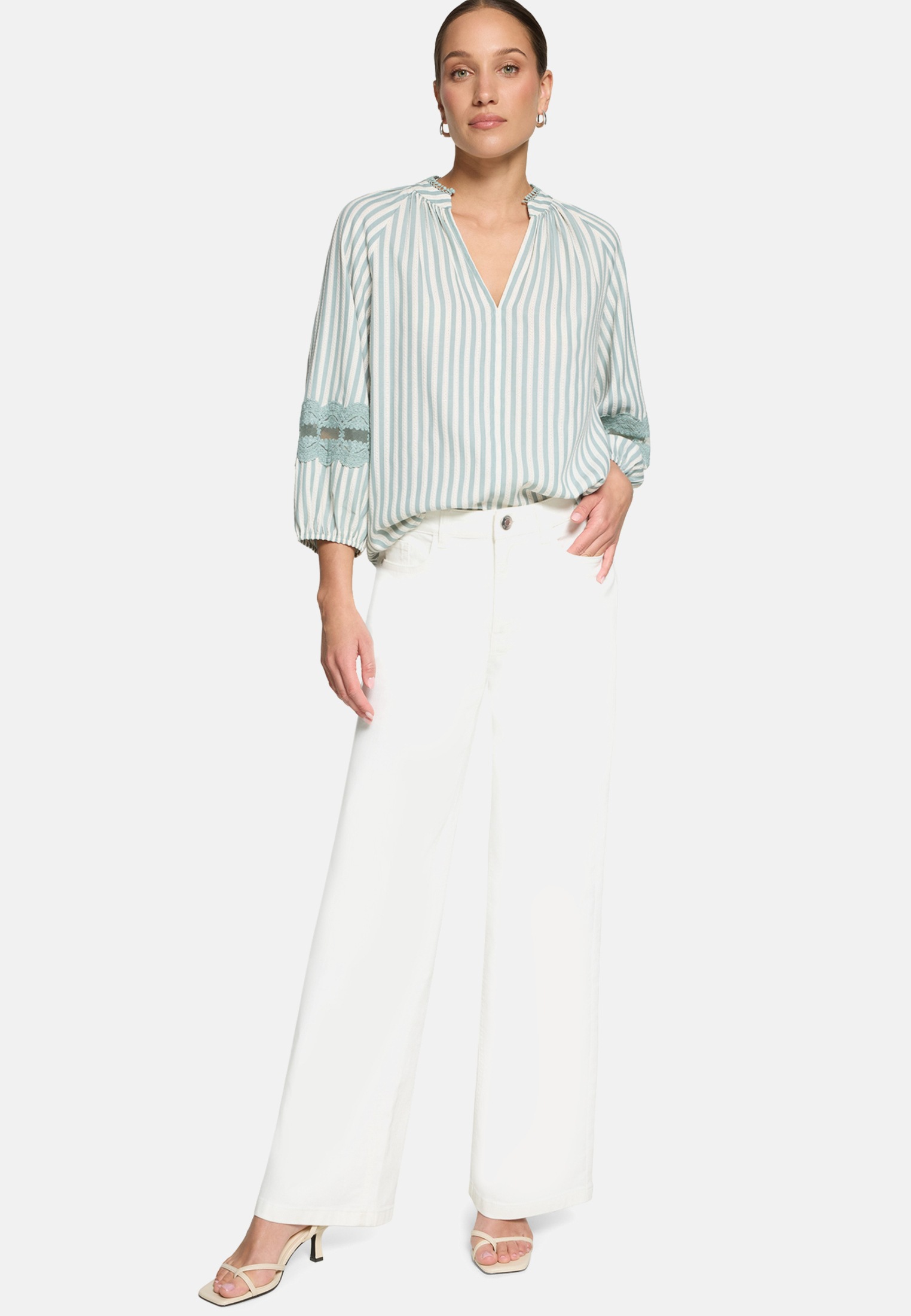 Zero Schlupfbluse "Damen mit Streifen"