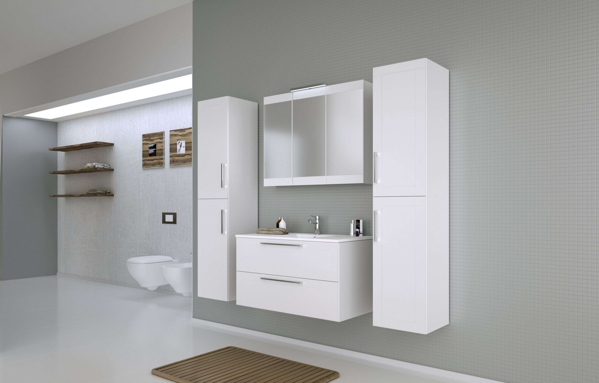 welltime Badezimmerspiegelschrank "Serena Retro", FSC-zertifiziertes Materi günstig online kaufen