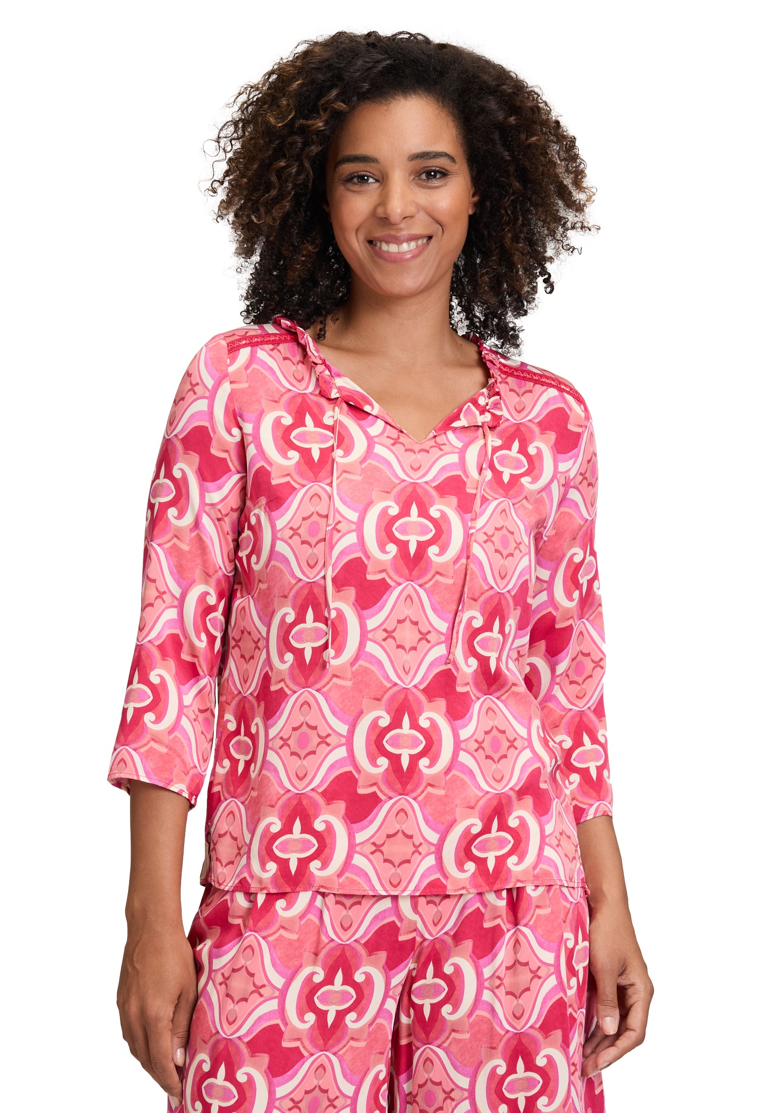 Cartoon Schlupfbluse "Damen mit Rüschen" günstig online kaufen