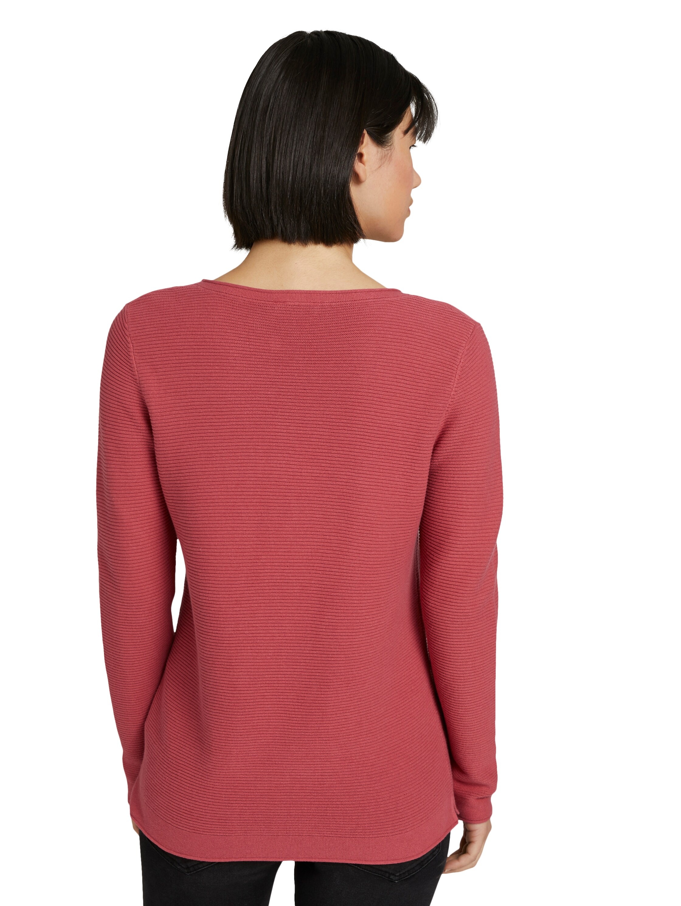 Thumbnail - TOM TAILOR Rundhalspullover aus Rippstrick