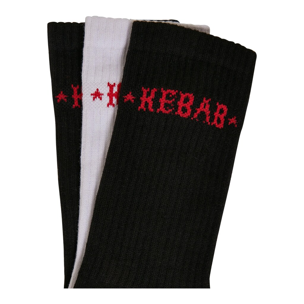 MisterTee Strümpfe »MisterTee Unisex Kebab Socks 3-Pack«, (1 Paar)
