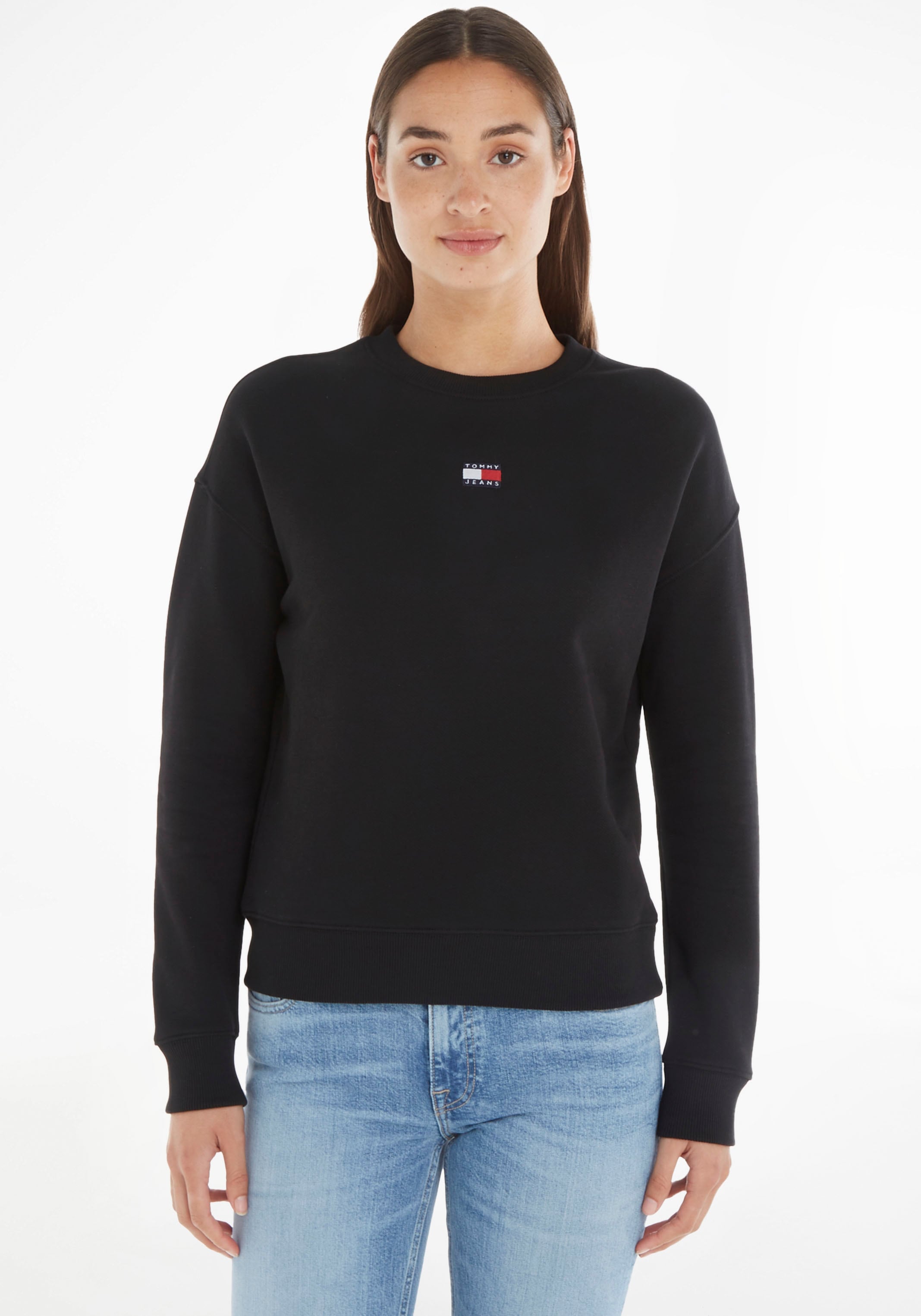 Tommy Jeans Curve "TJW BXY BADGE CREW EXT" günstig online kaufen