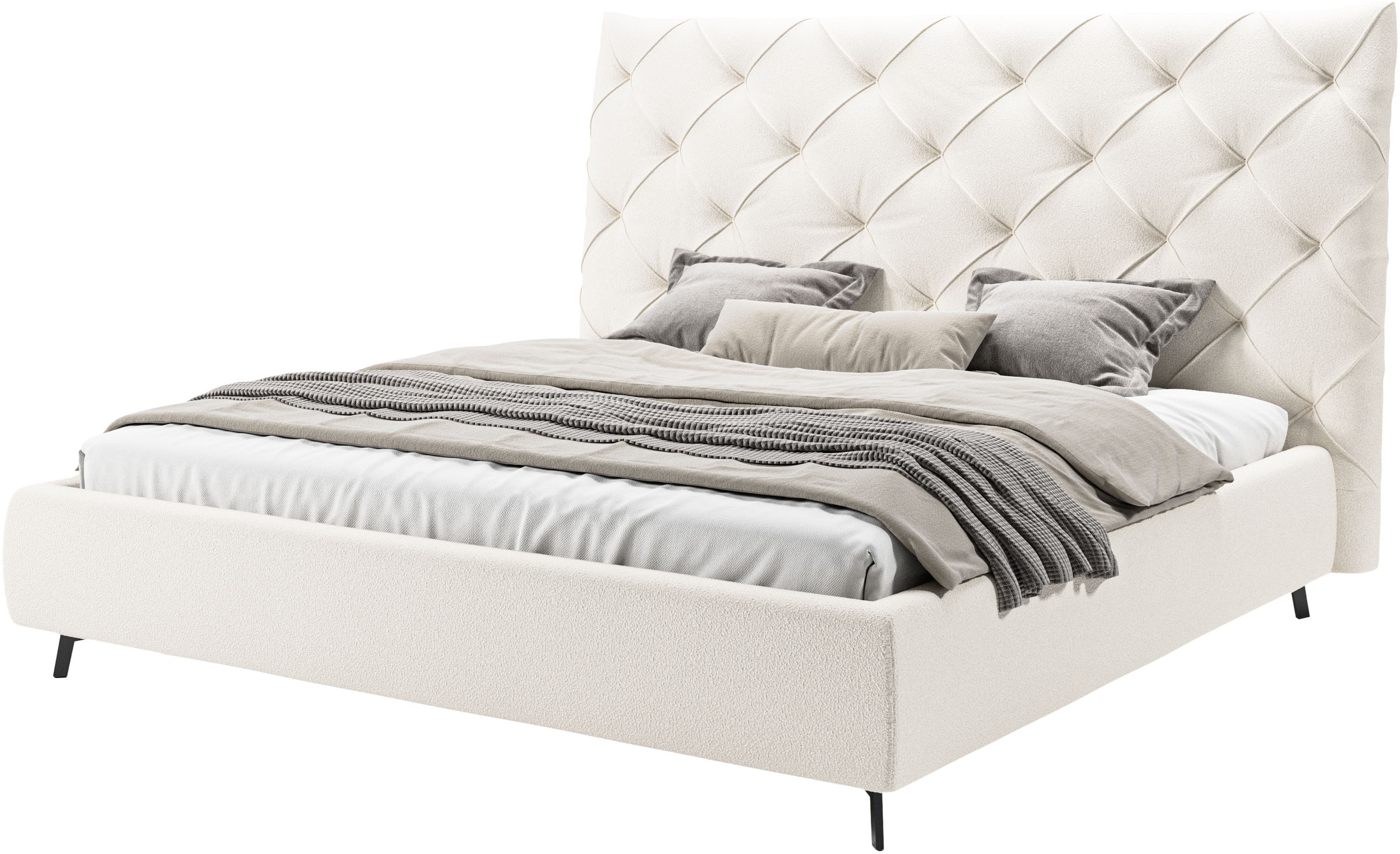 Home affaire Polsterbett "Maxime, in 4 Breiten bis 200cm, auch in Leder" Ko günstig online kaufen