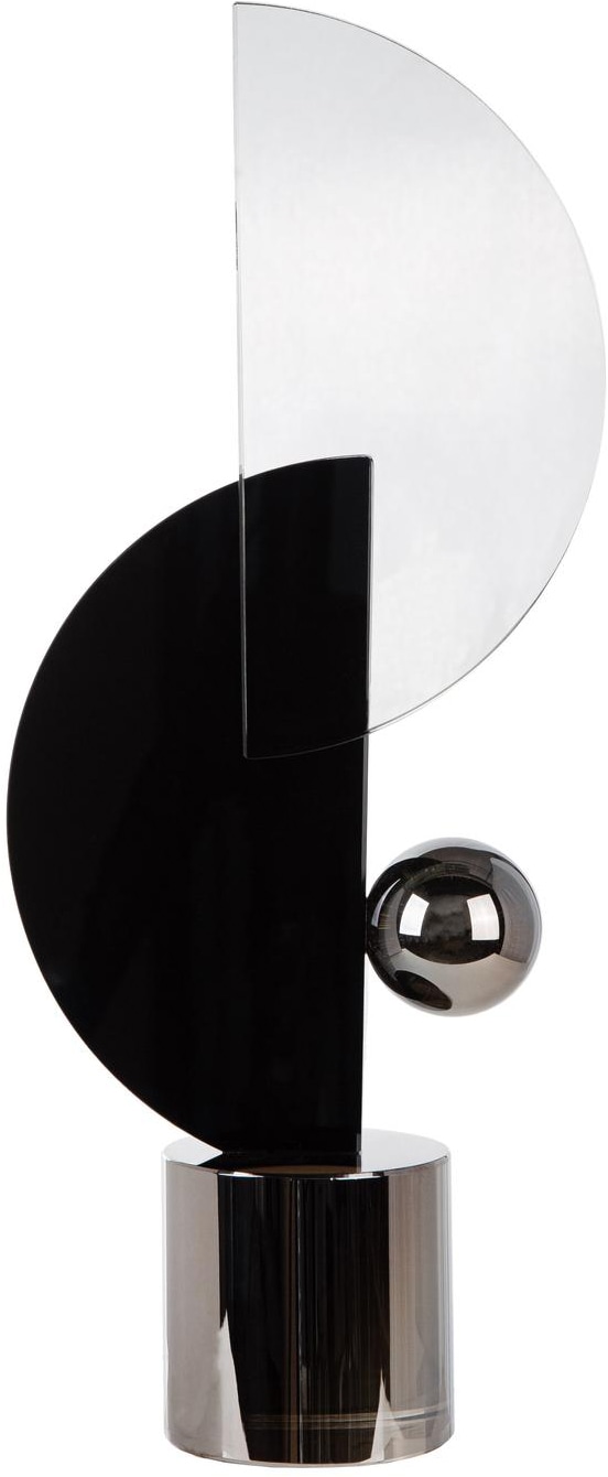 GILDE "Glass Art, Skulptur, "Hakura", Glas, schwarz"