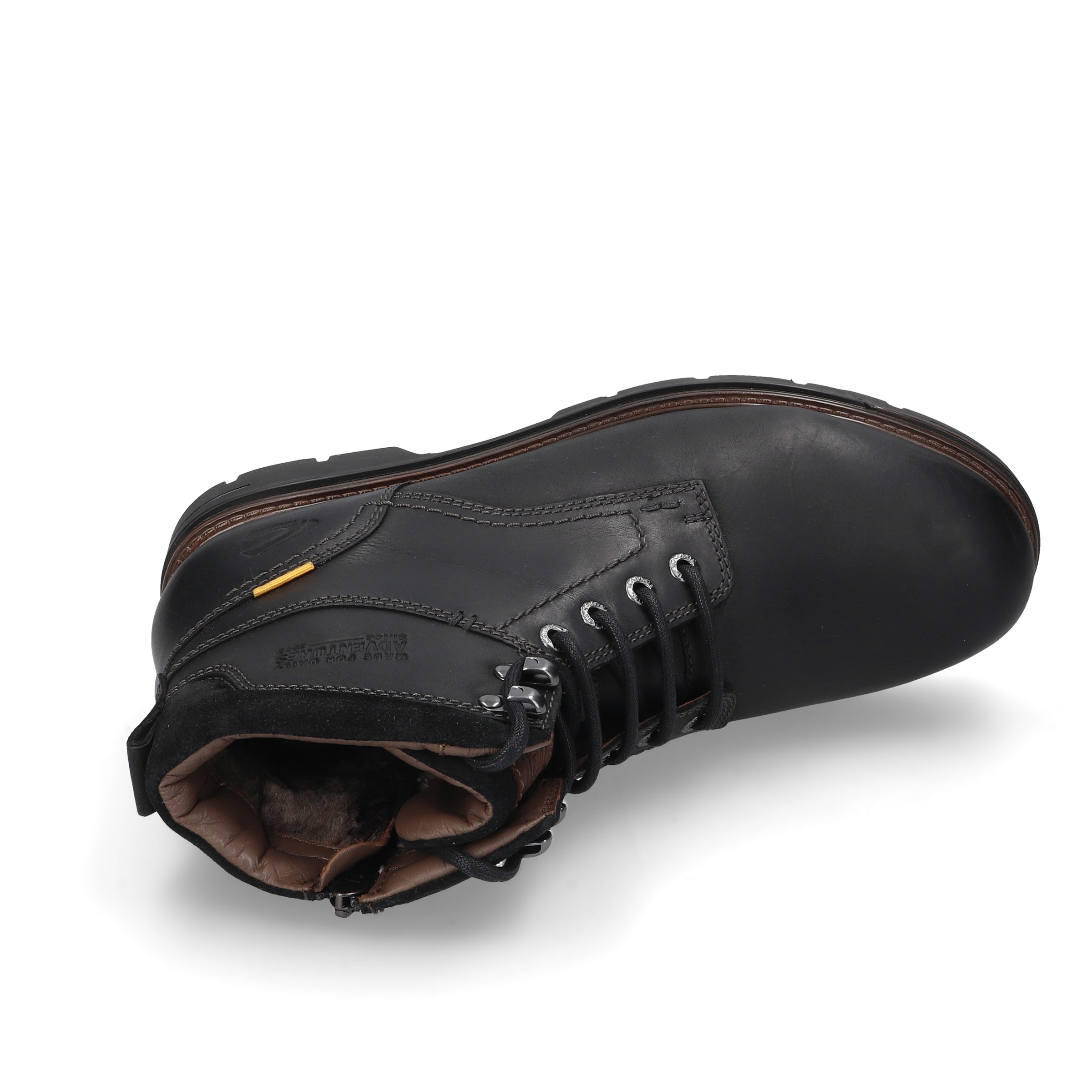 camel active Winterboots, Schnürstiefel mit Profilsohle und Warmfutter