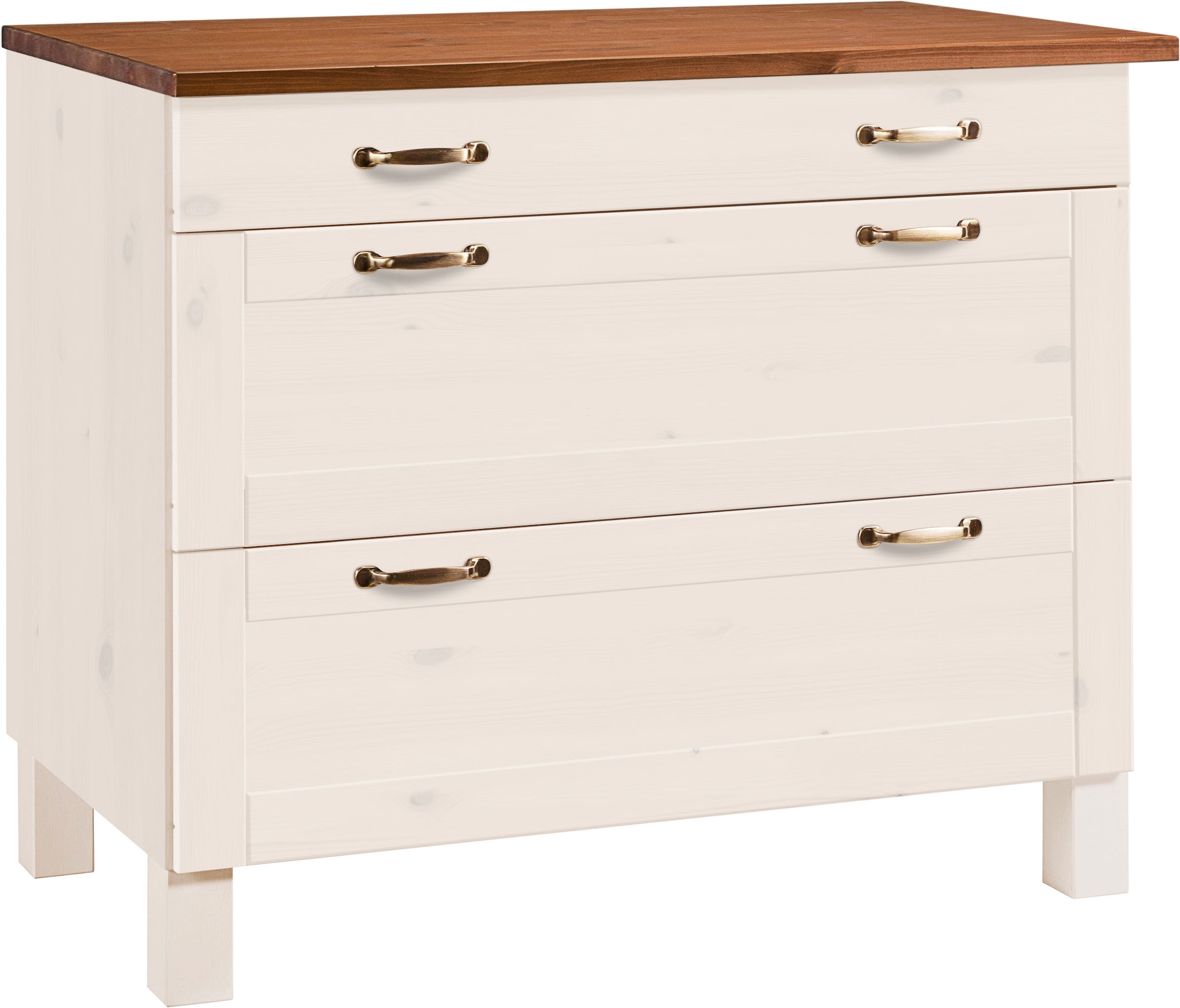Home affaire Unterschrank "Alby" Breite 100 cm, 3 Schubladen