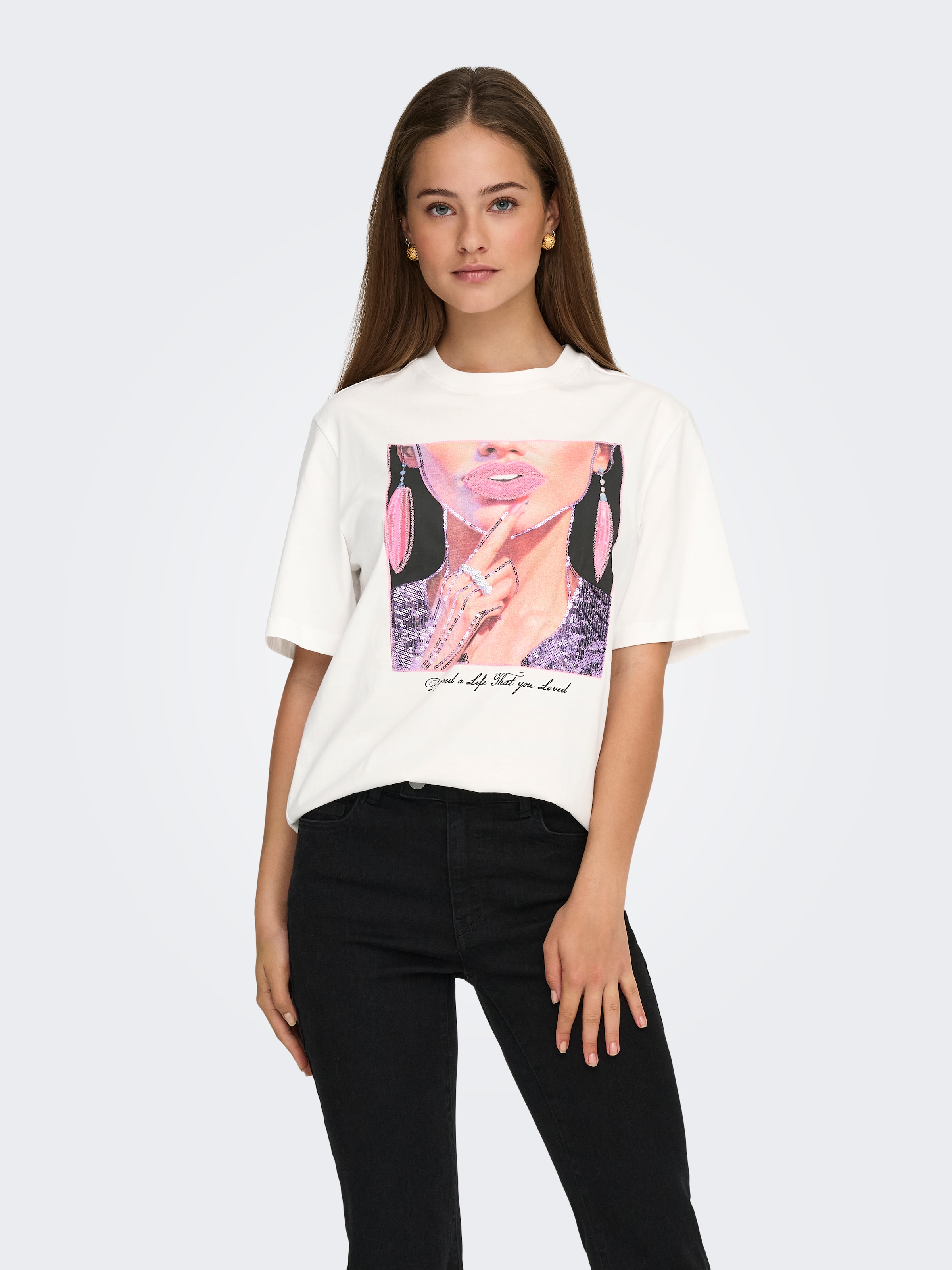 ONLY Kurzarmshirt "ONLSIFF S/S TOP BOX JRS" günstig online kaufen