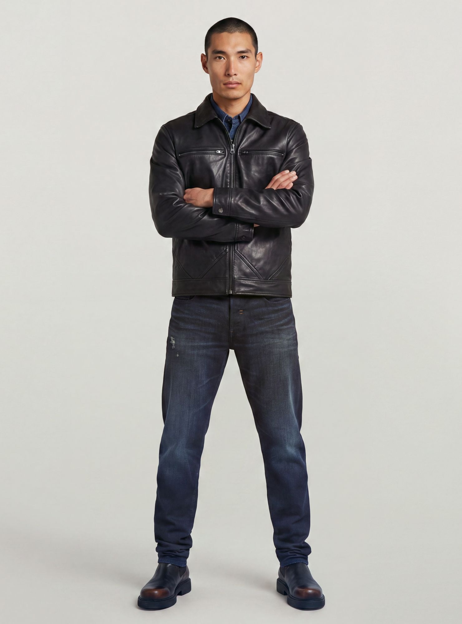 G-STAR Bomberjacke »Leather Bomberjacke«