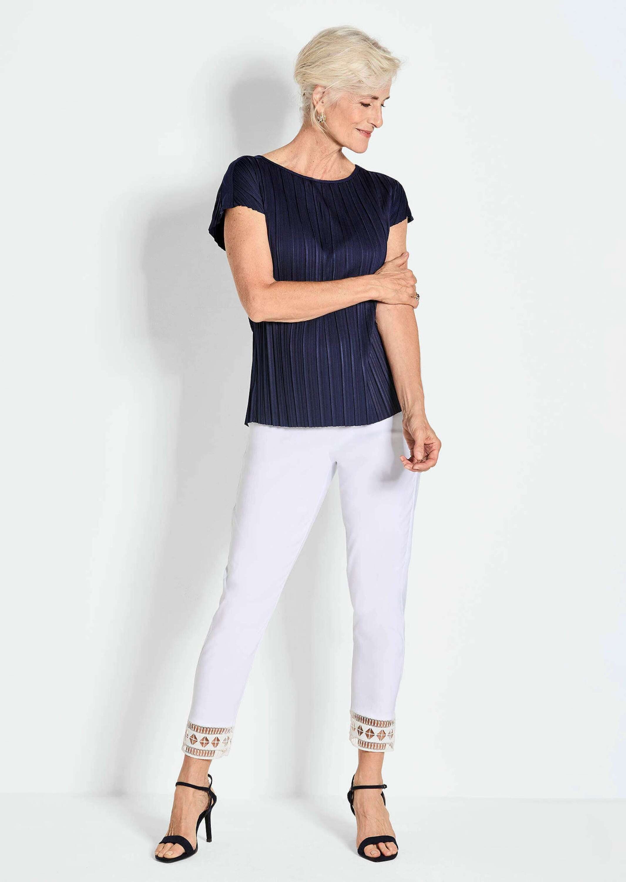 GOLDNER Kurzarmshirt "Kurzarm-Oberteil mit U-Boot-Ausschnitt" günstig online kaufen