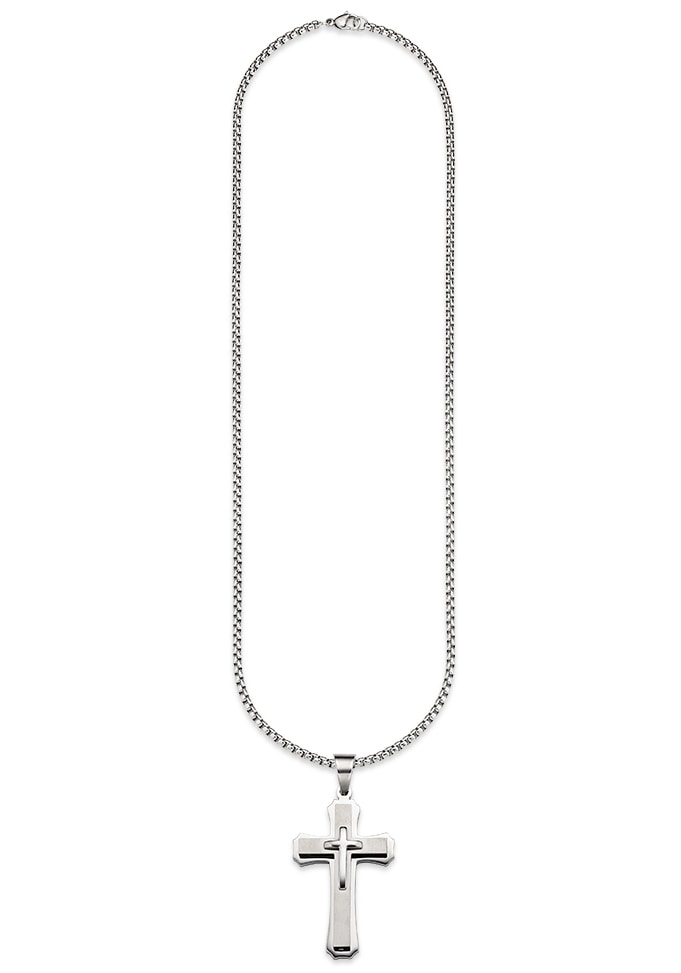 Bruno Banani Kette mit Anhänger »Schmuck Geschenk, Halskette Kreuz, Venezianerkette«