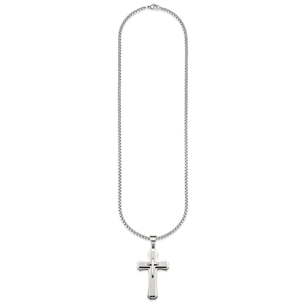 Bruno Banani Kette mit Anhänger »Schmuck Geschenk, Halskette Kreuz, Venezianerkette«