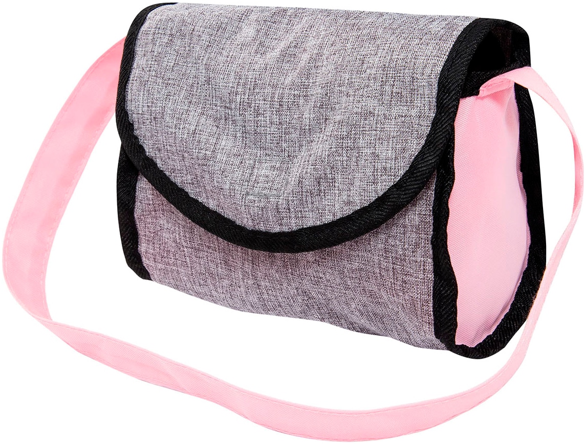 Bayer Puppenwagen »Cosy, grau/rosa«, mit Wickeltasche