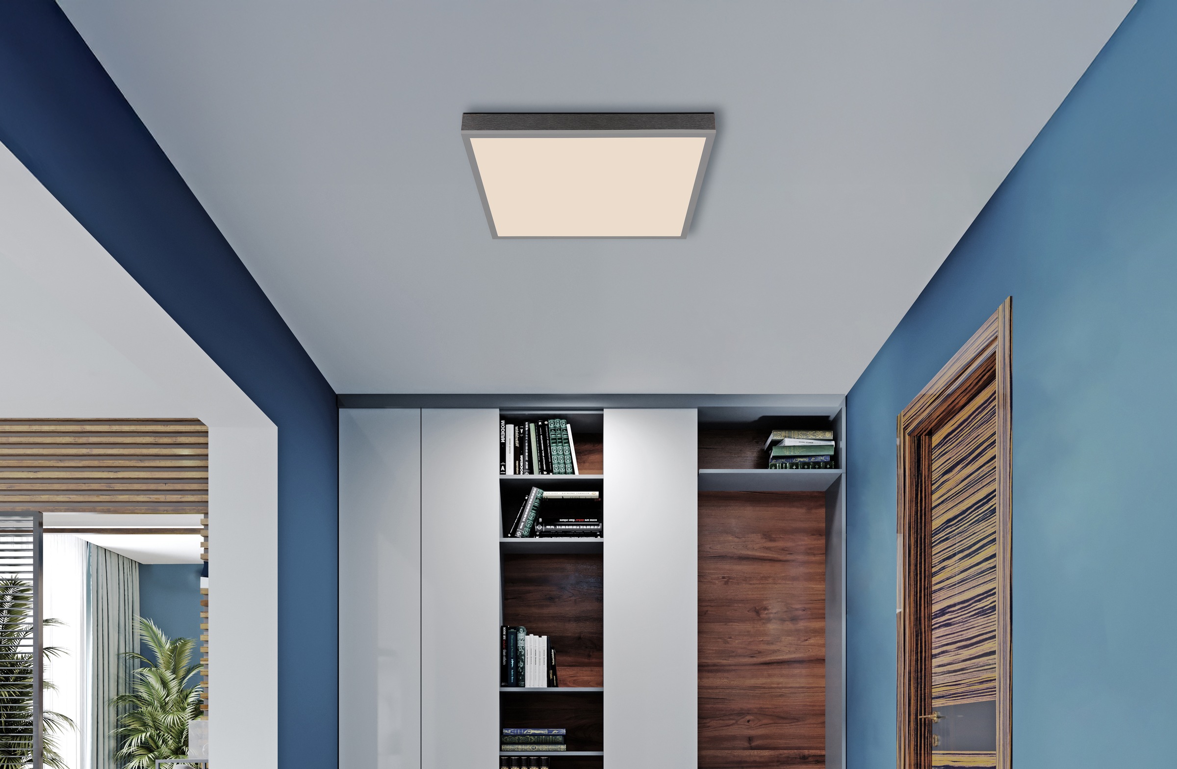 GLOBO LIGHTING Deckenleuchte »DORO« LED-Modul 1 Stk. warmweiß - kaltweiß Deckenlampe Wohnzimmer-Leuchte Schlafzimmer-Leuchte Flur Küche