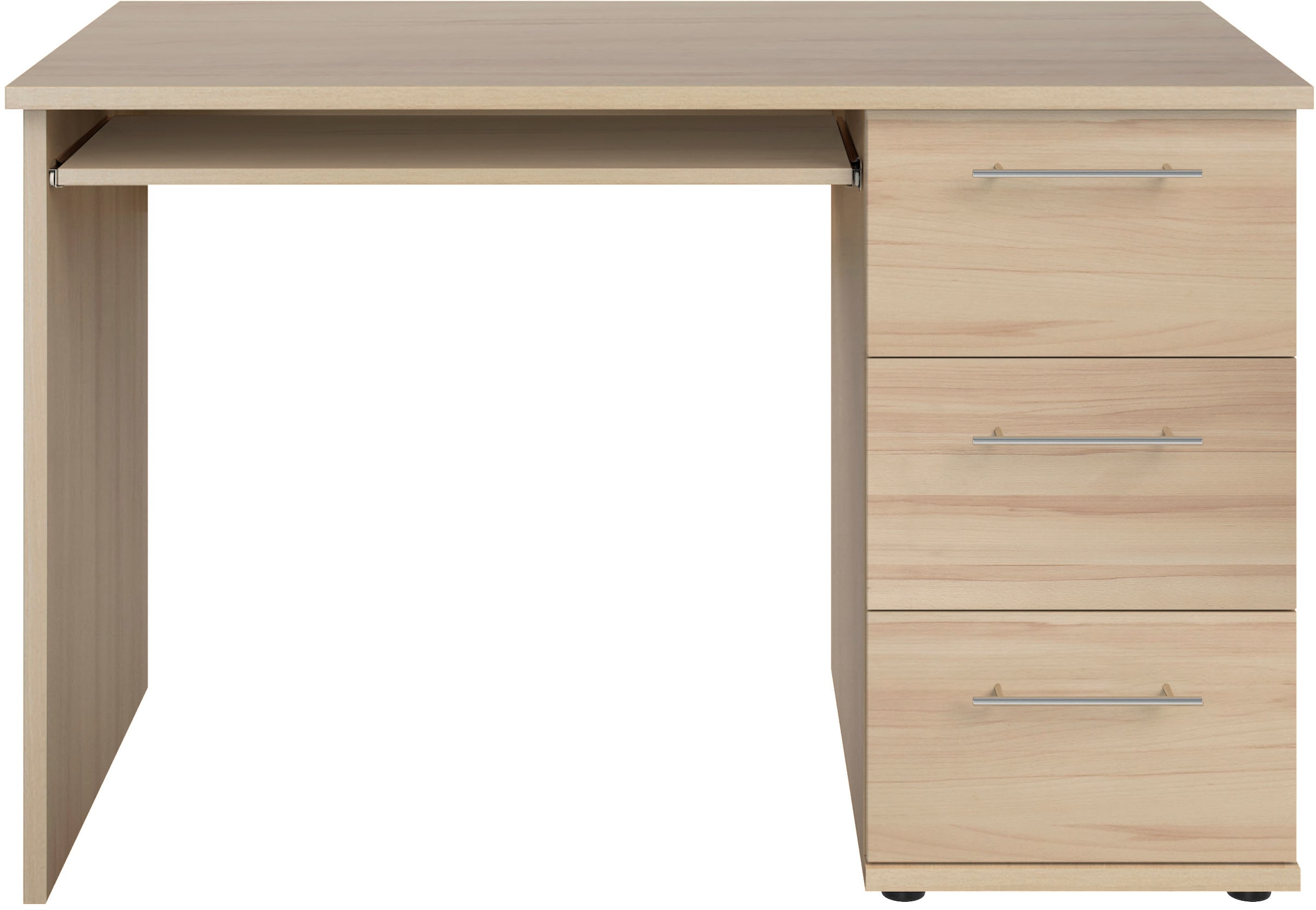 VOGL Möbelfabrik Schreibtisch »Tobi, mit 3 Schubkästen« optional mit Tastaturauszug, Breite 115 cm