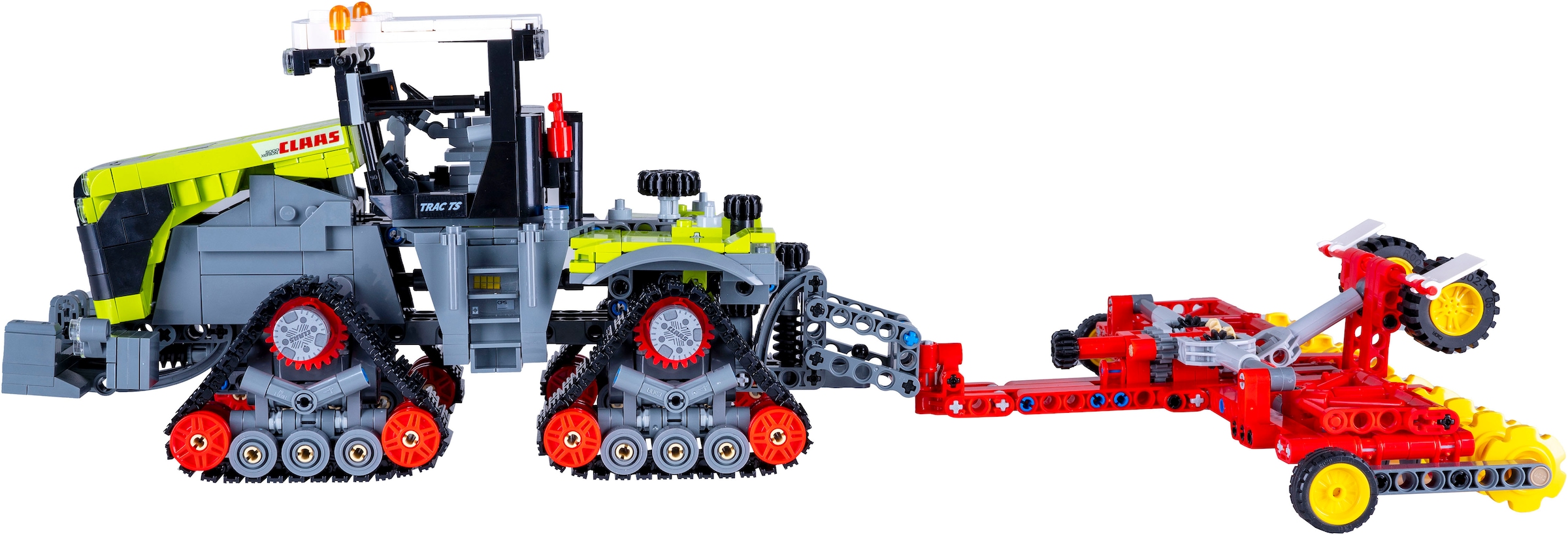 Jamara Konstruktions-Spielset »CaDA, Claas Xerion 5000 Trac TS 1:32 Bricks«, (1336 St.)