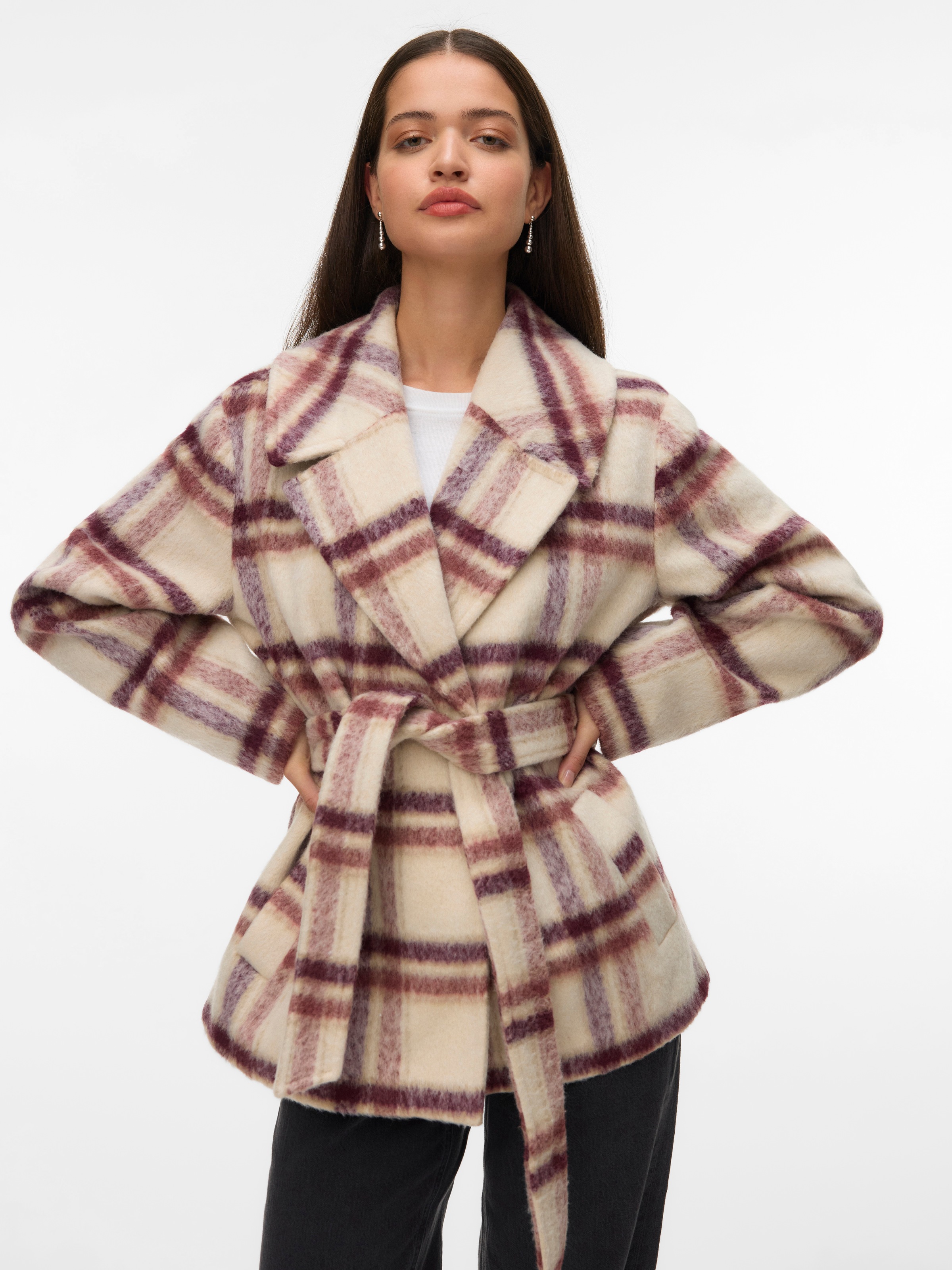 Vero Moda Kurzjacke "VMVERA SHIRLEY CHECK JACKET BOO" günstig online kaufen