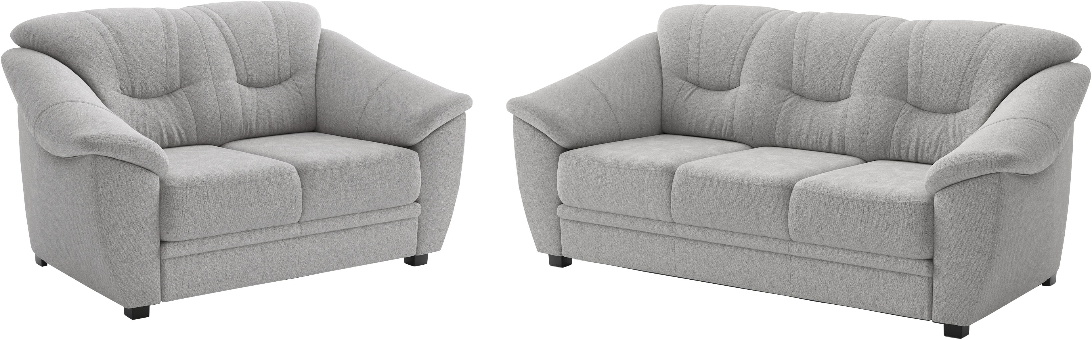 sit&more Polstergarnitur "Savona, Set: 2- & 3er-Sofa, B: 148 bzw. 198 cm, Federkern-Polsterung" 2 tlg. komfortable Sitzhöhe 46 cm, frei im Raum stellbar, stilvolles Design