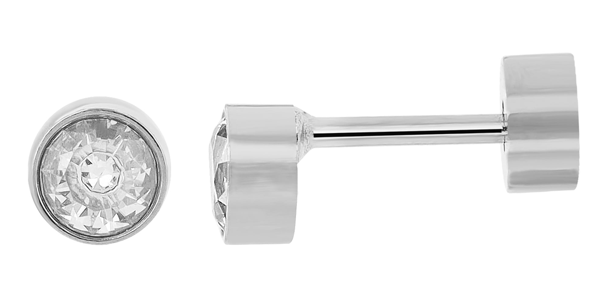 Adelia´s Paar Ohrstecker »Ohrringe – Ohrstecker aus Edelstahl mit Zirkonia« Ideal zum Verschenken – schlicht und stilvoll