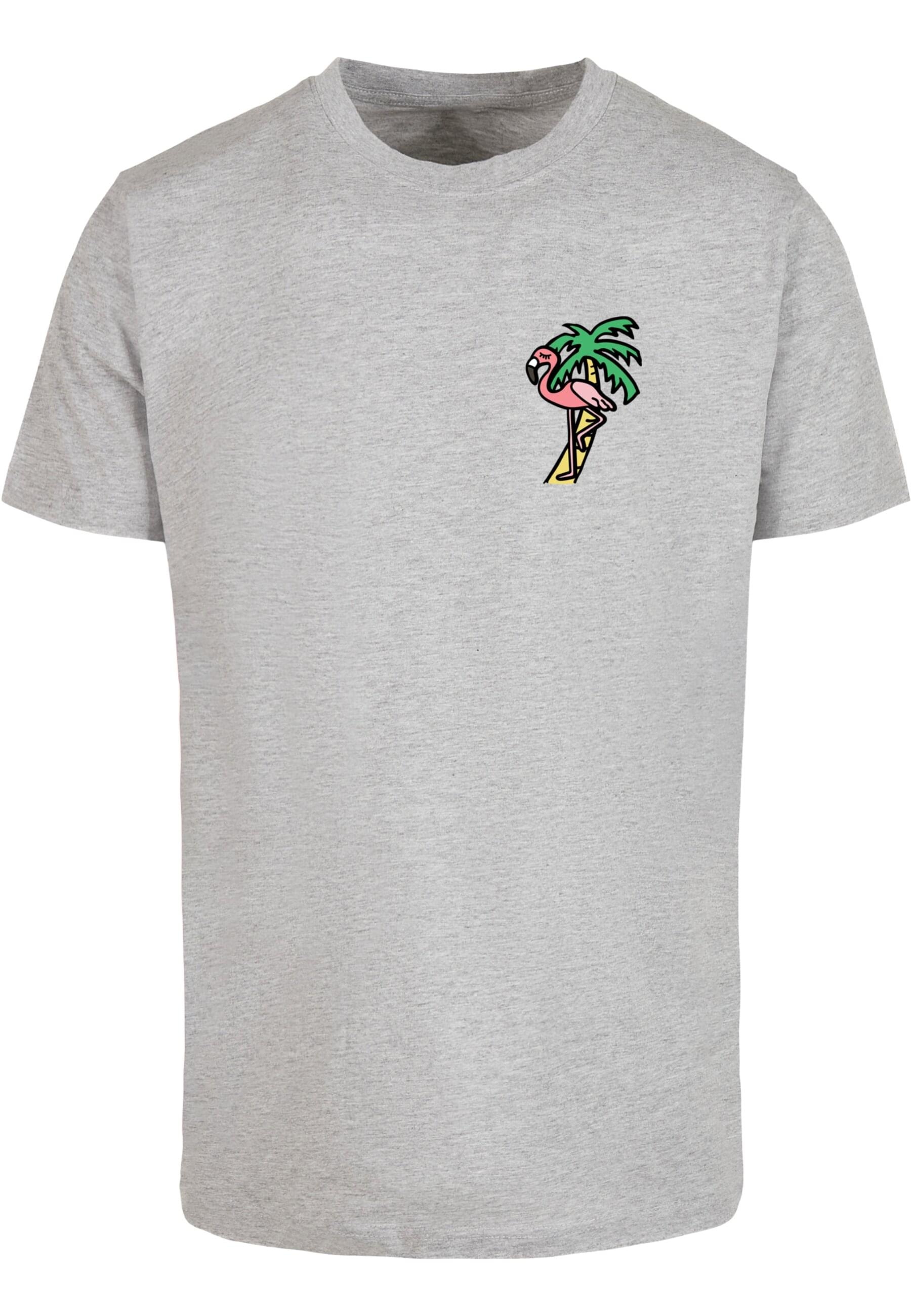 MisterTee Kurzarmshirt "MisterTee Herren Flamingo T-Shirt Round Neck" günstig online kaufen