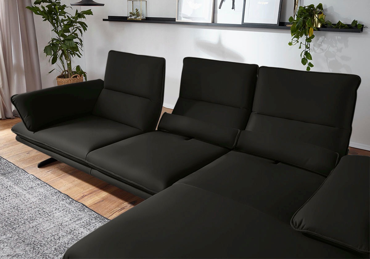 W.SCHILLIG Ecksofa "broadway, Designsofa mit tollem Sitzkomfort", Sitztiefe günstig online kaufen