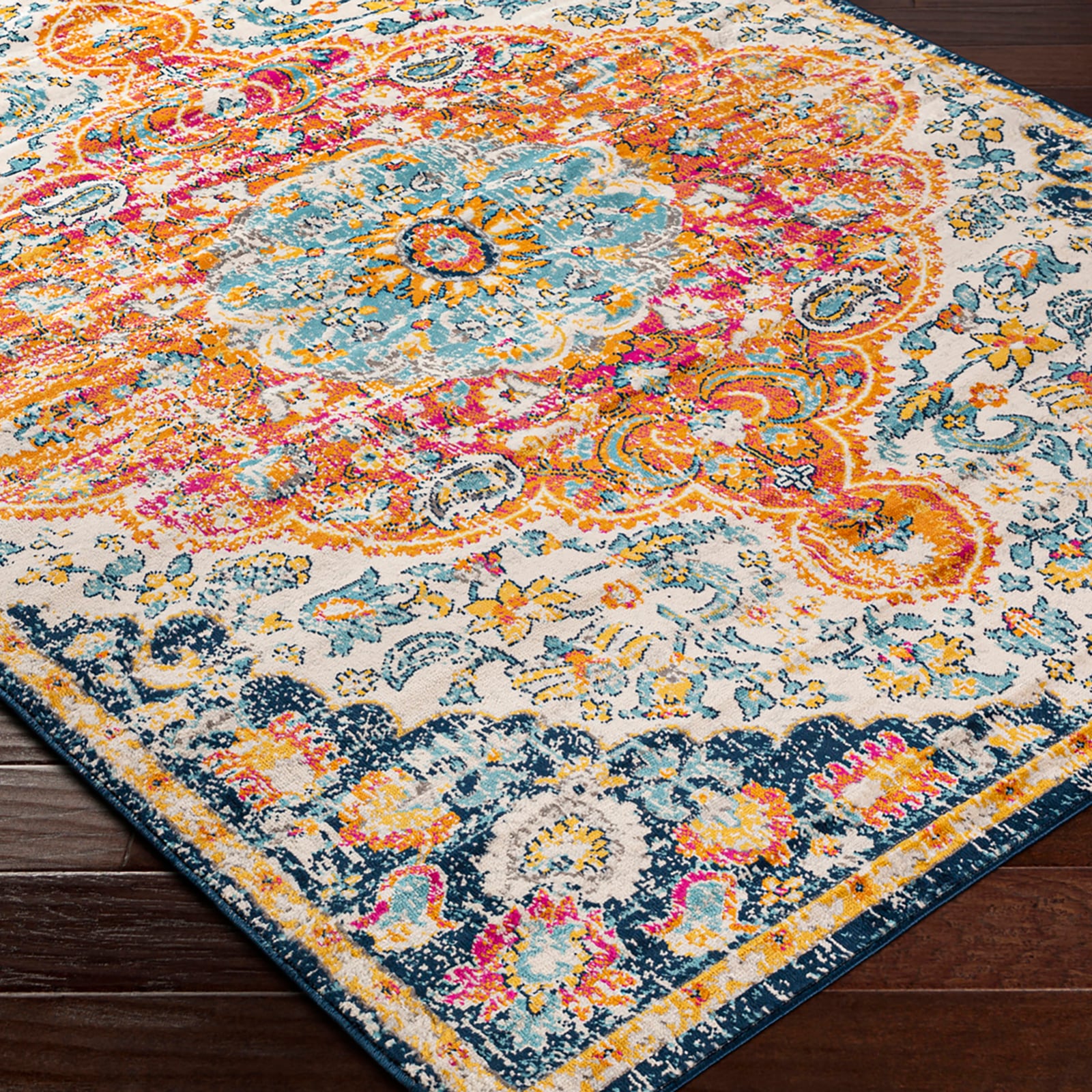 Livabliss Teppich »DUNDEE« rechteckig 10 mm Höhe Orient-Optik, Vintage Design, Boho Stil, Kurzflor, Wohnzimmer