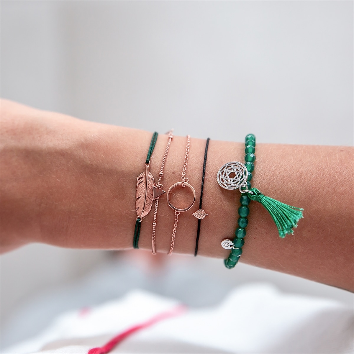 Glanzstücke München Gliederarmband »A1333« aus Sterling Silber