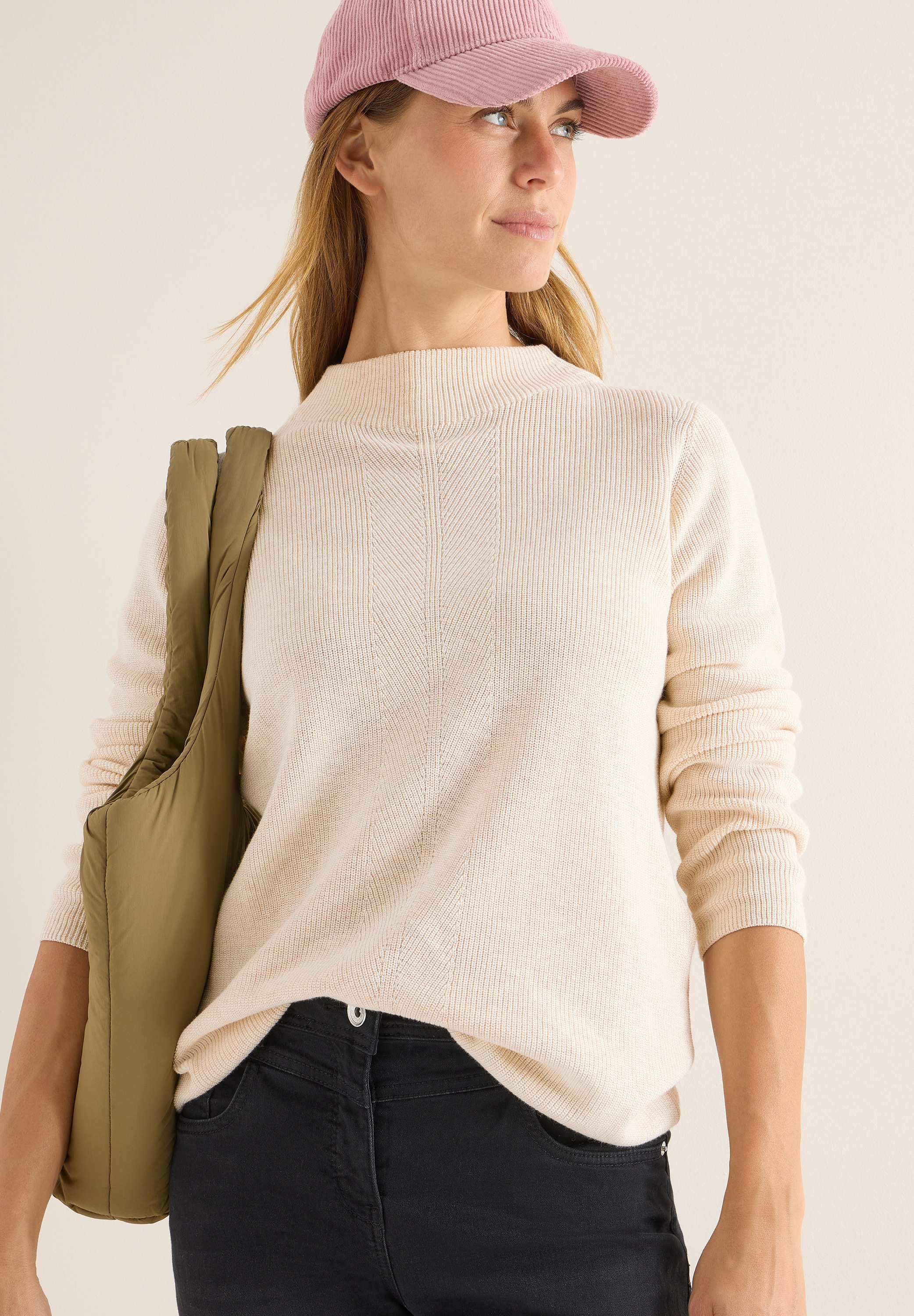 Cecil Strickpullover aus reiner Baumwolle günstig online kaufen