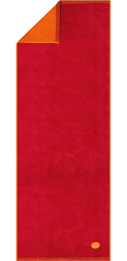 Saunatuch EGERIA, B:75cm L:200cm, rot, Frottier, Obermaterial: 100% Baumwolle, Handtücher, "BEN", 75x200 cm Doubleface