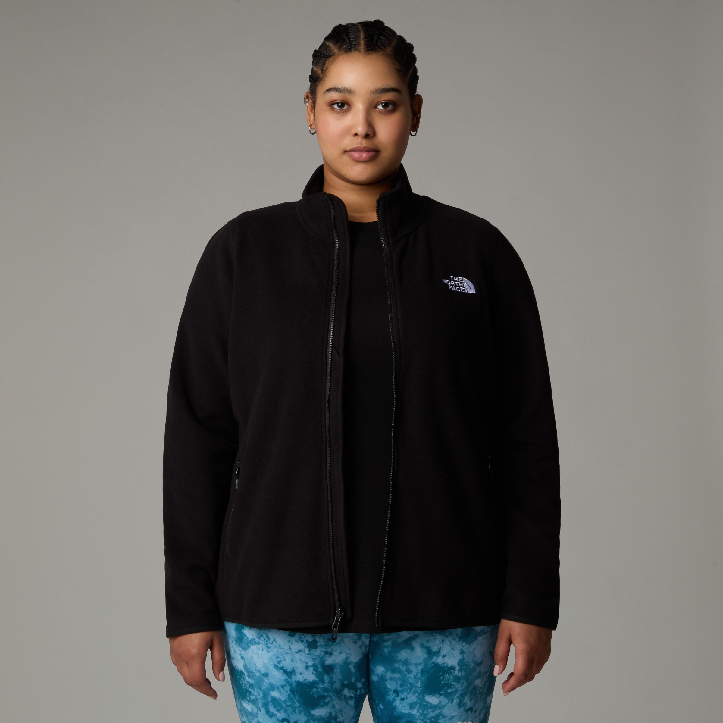 The North Face Fleecejacke "PLUS 100 GLACIER FLEECE FULL ZIP", in Übergröße günstig online kaufen