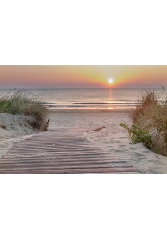 Fototapete »DÜNEN-NORDSEE STRAND SONNENUNTERGANG MEER NATUR DESIGN«