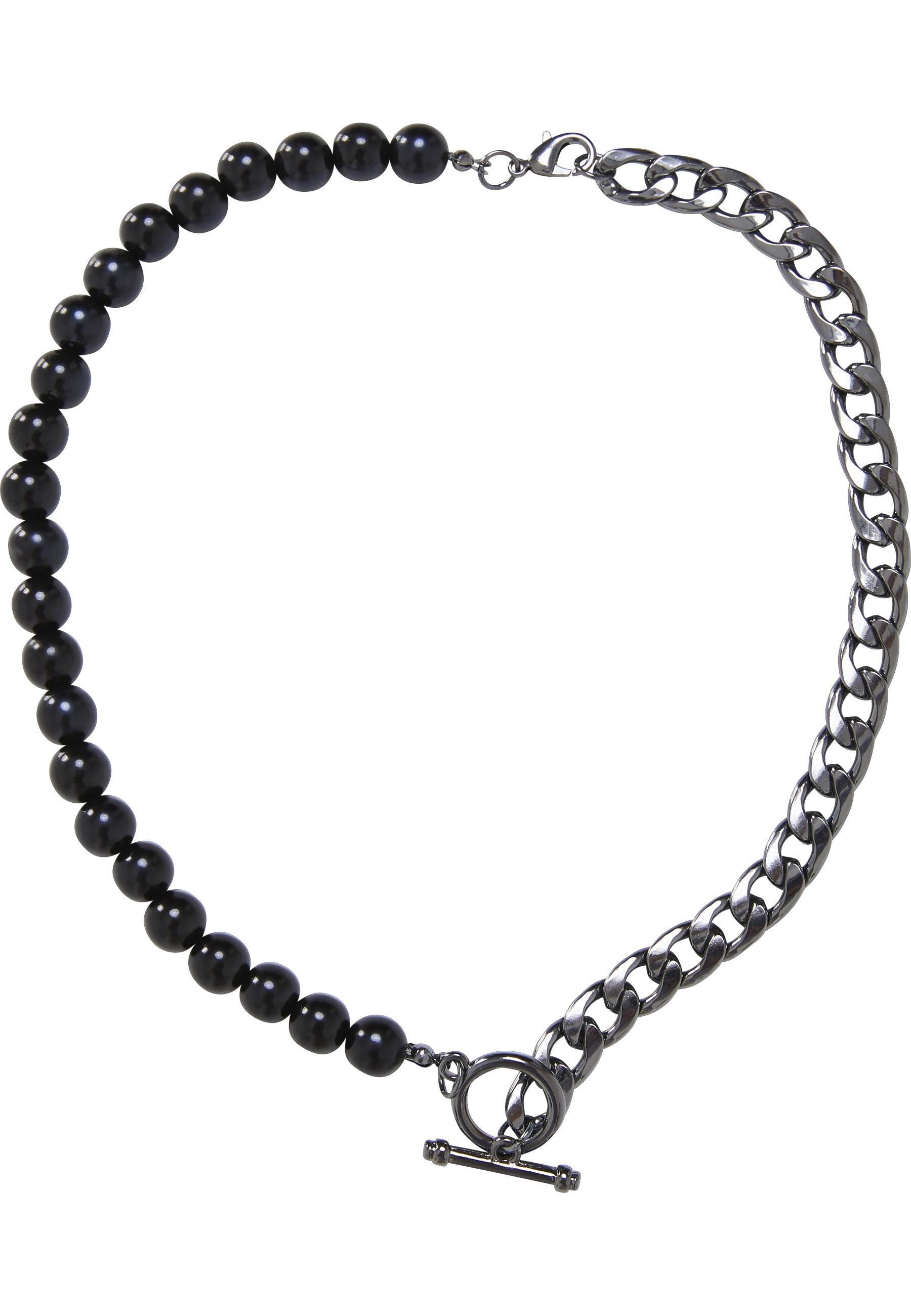 URBAN CLASSICS Halsreif »Urban Classics Unisex Half Pearl Exchangable Necklace 2-Pack«