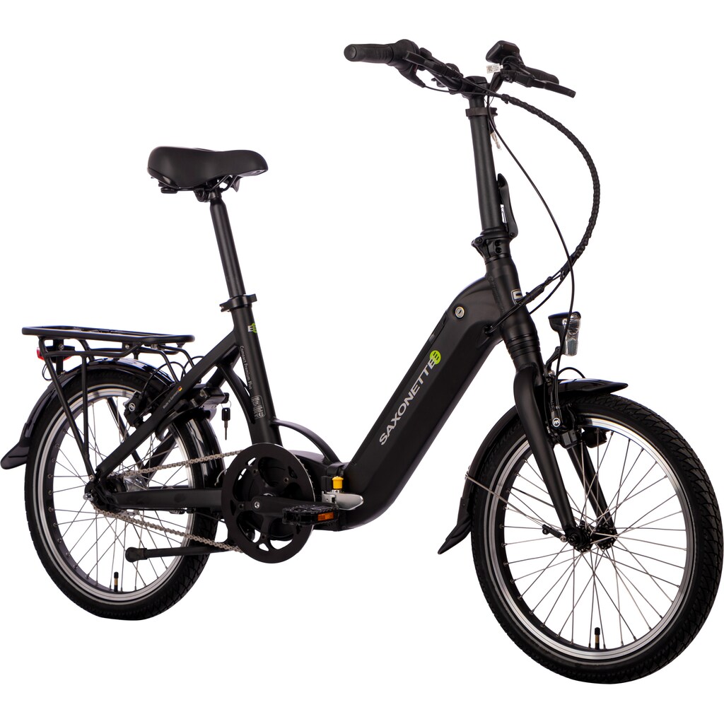 SAXONETTE E-Bike »Compact Premium Plus«, 7 Gang, Mittelmotor 250 W, (mit Akku-Ladegerät)