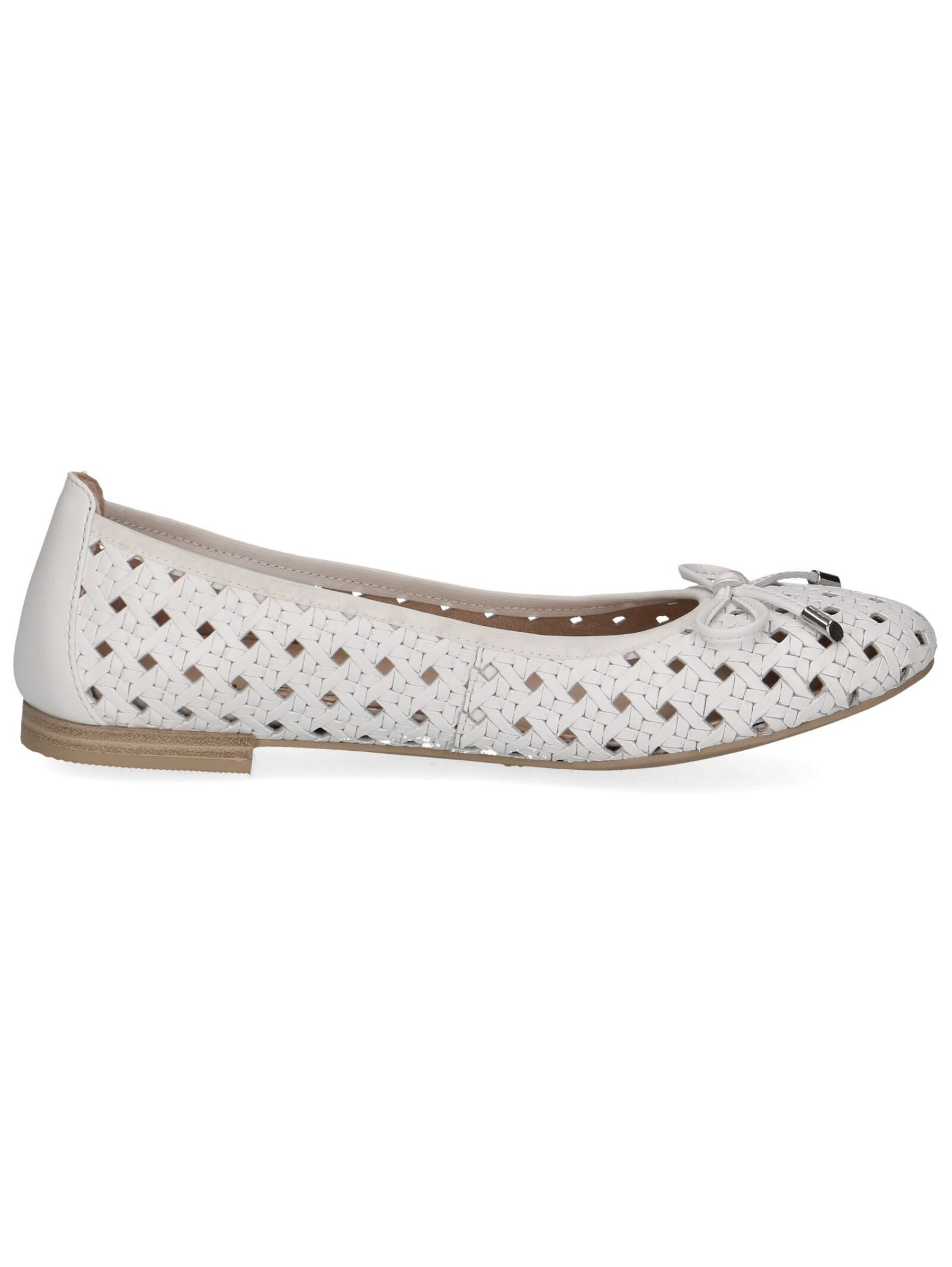 Ballerines en Cuir Nappa Caprice Femme Blanc 40 3