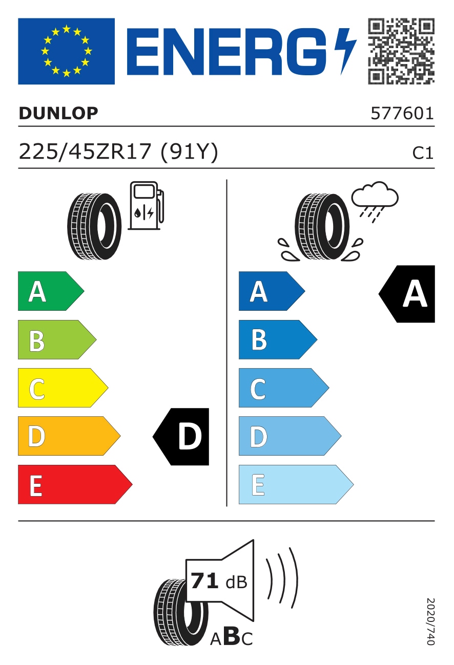 Dunlop Sommerreifen »SP.MAXX RT-2«, (1 St.), 225/45 R17 91Y | BAUR