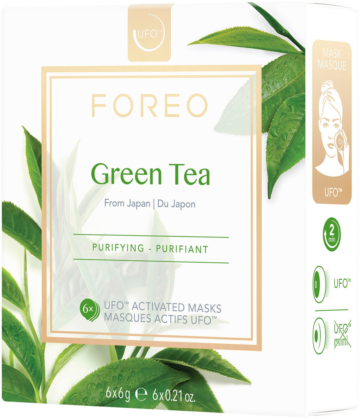 FOREO Tuchmaske »Green Tea« 6 x 6 g kompatib...