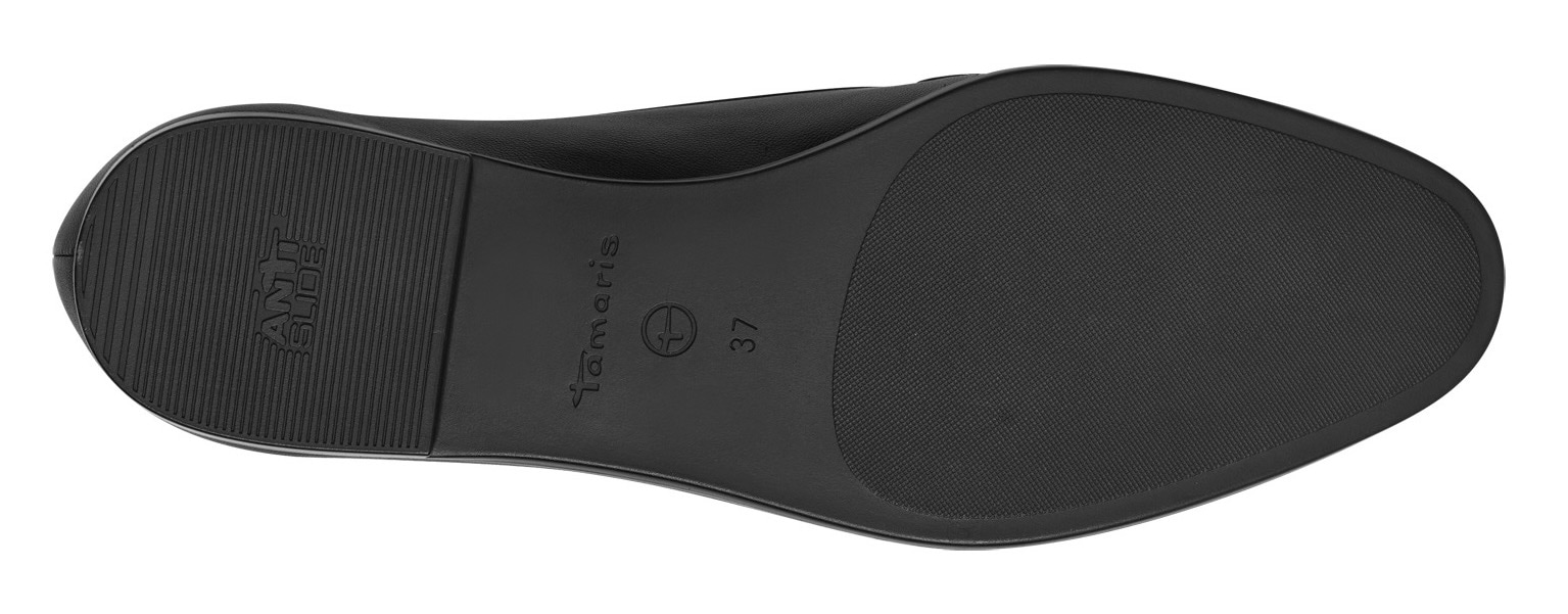 Tamaris Slipper, Blockabsatz, Schlupfschuh, Businessschuh mit hübscher Zierspange
