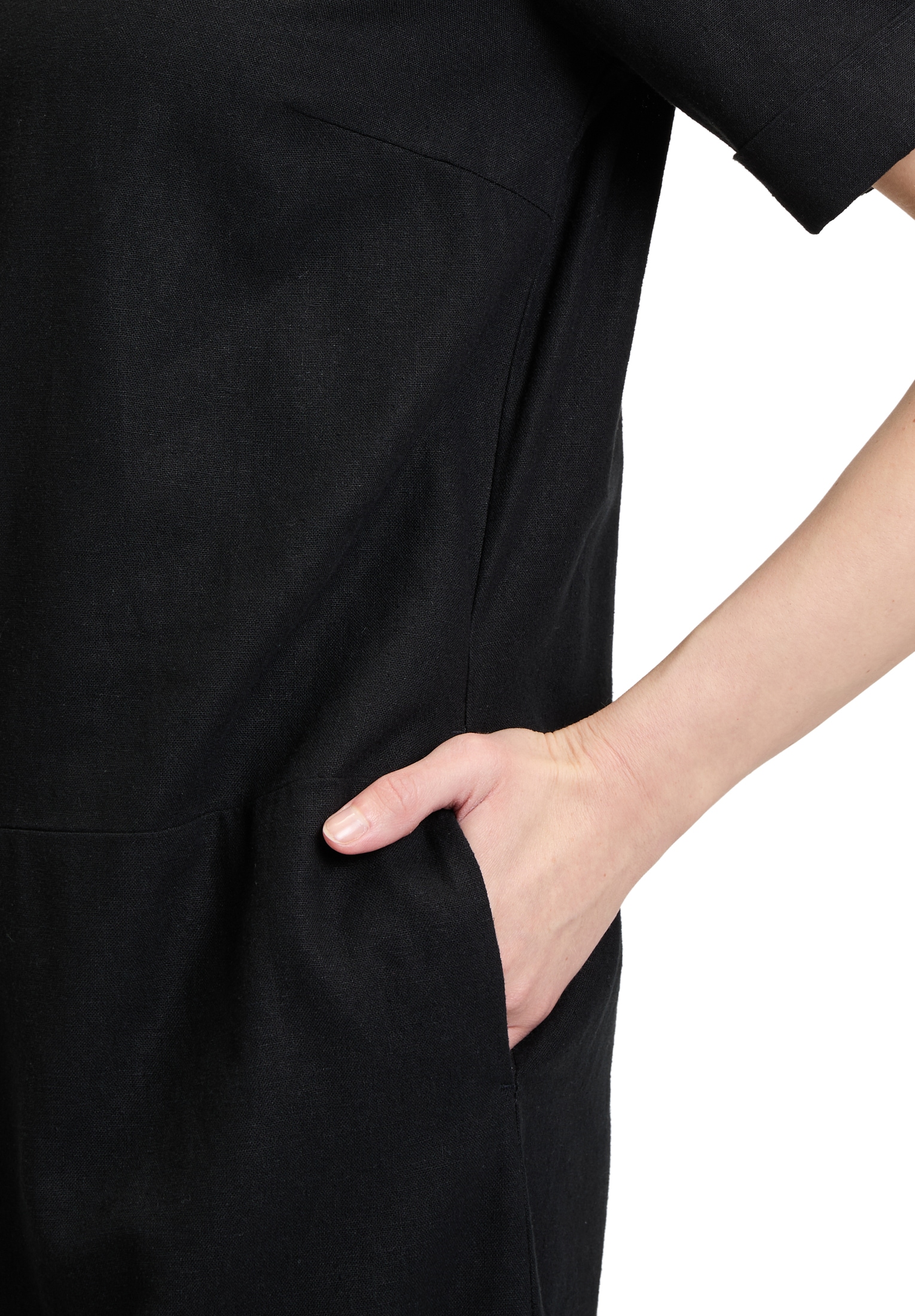 Betty Barclay Sommerkleid »Betty Barclay Leinenkleid mit Knopfleiste«, Form