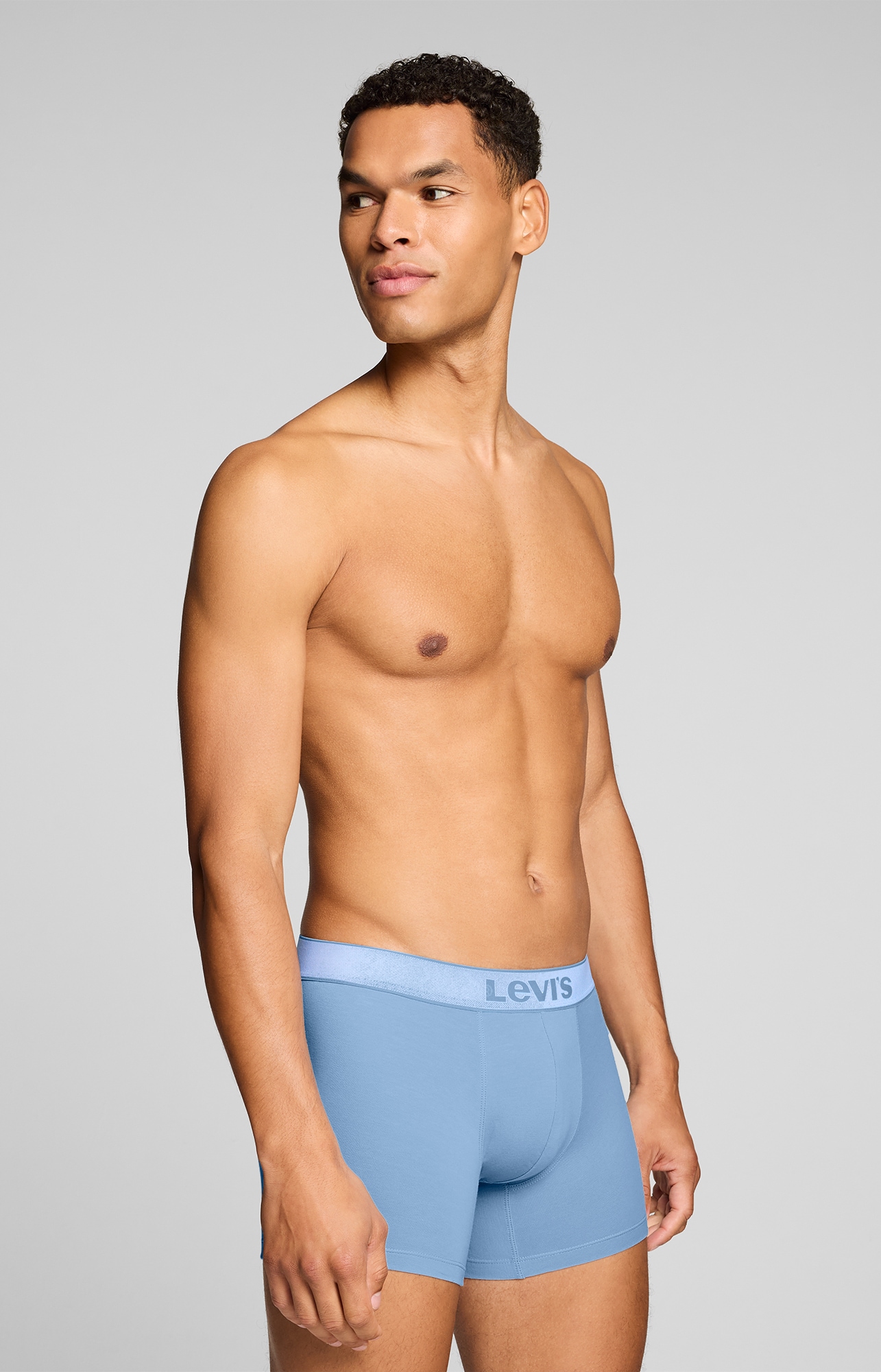 Levi's® Boxershorts »LEVIS MEN TWILL WB BOXER BRIEF 2P« ohne Eingriff, Stretchbund