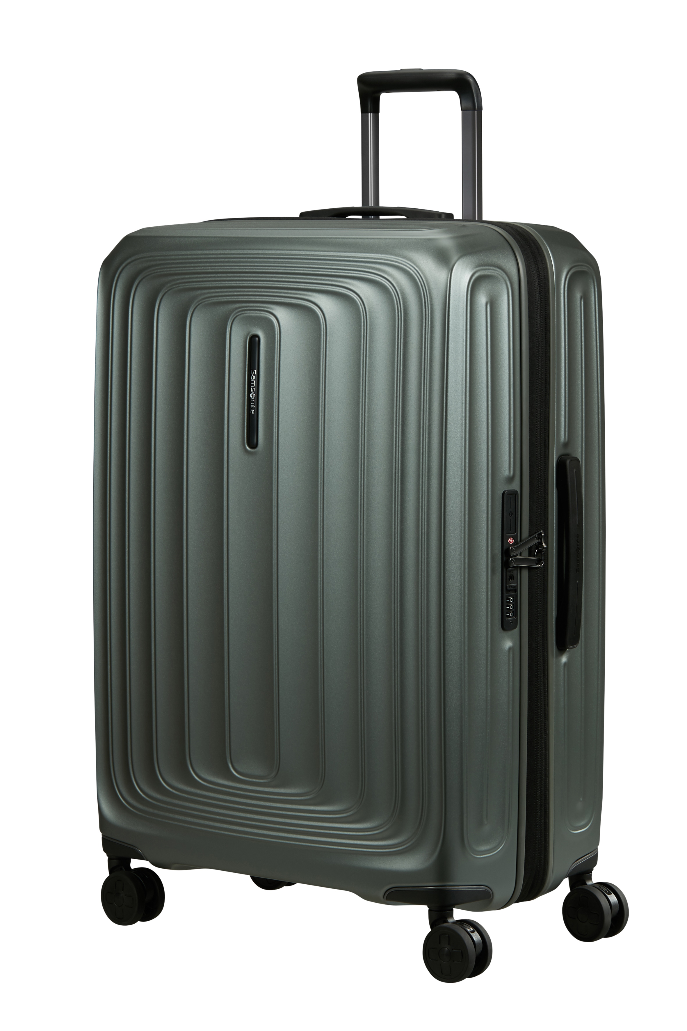 Samsonite "2WANDER" 107 l 4 Rollen aus robustem Polycarbonat, mit Adressetikett und Dehnfalte