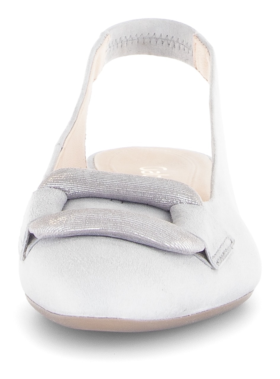Gabor Slingpumps, Blockabstz, Festtagsschuh, Hochzeitsschuh mit elastischem Riemchen