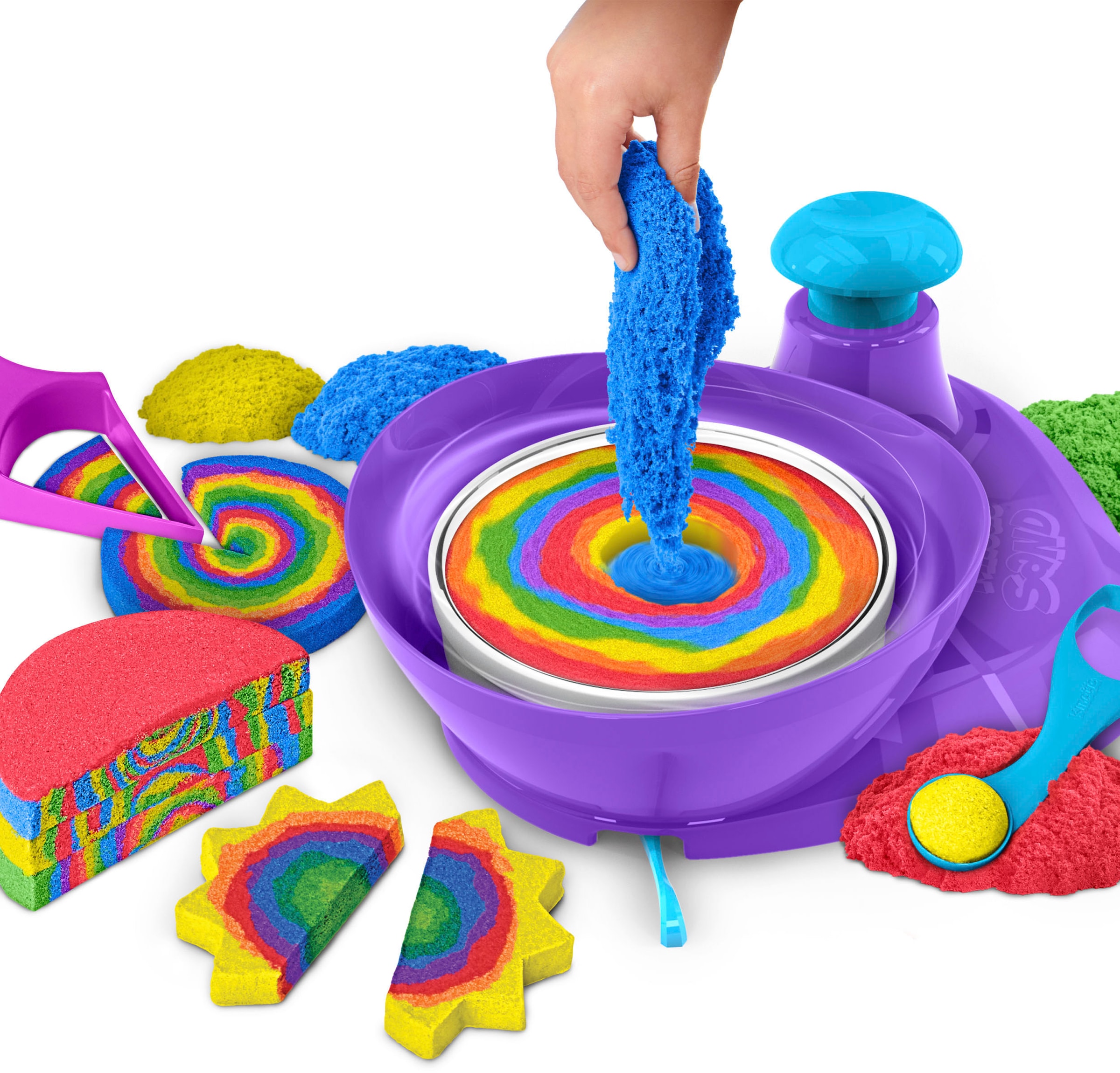 Spin Master Kreativset »Kinetic Sand, Swirl 'n Surprise Set«