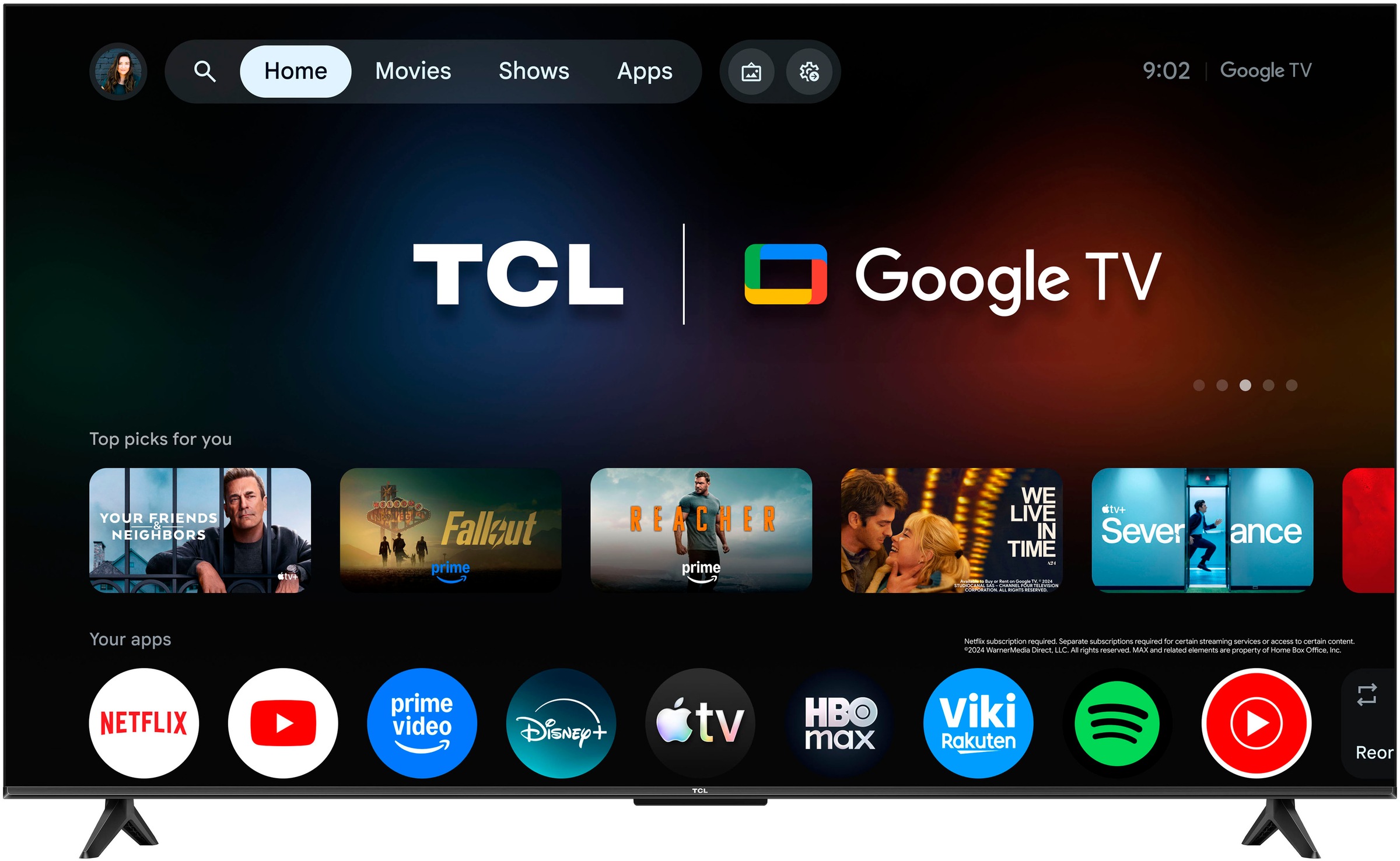 TCL QLED-Fernseher »65T61DX1« 139 cm/55 ″ Smart-TV