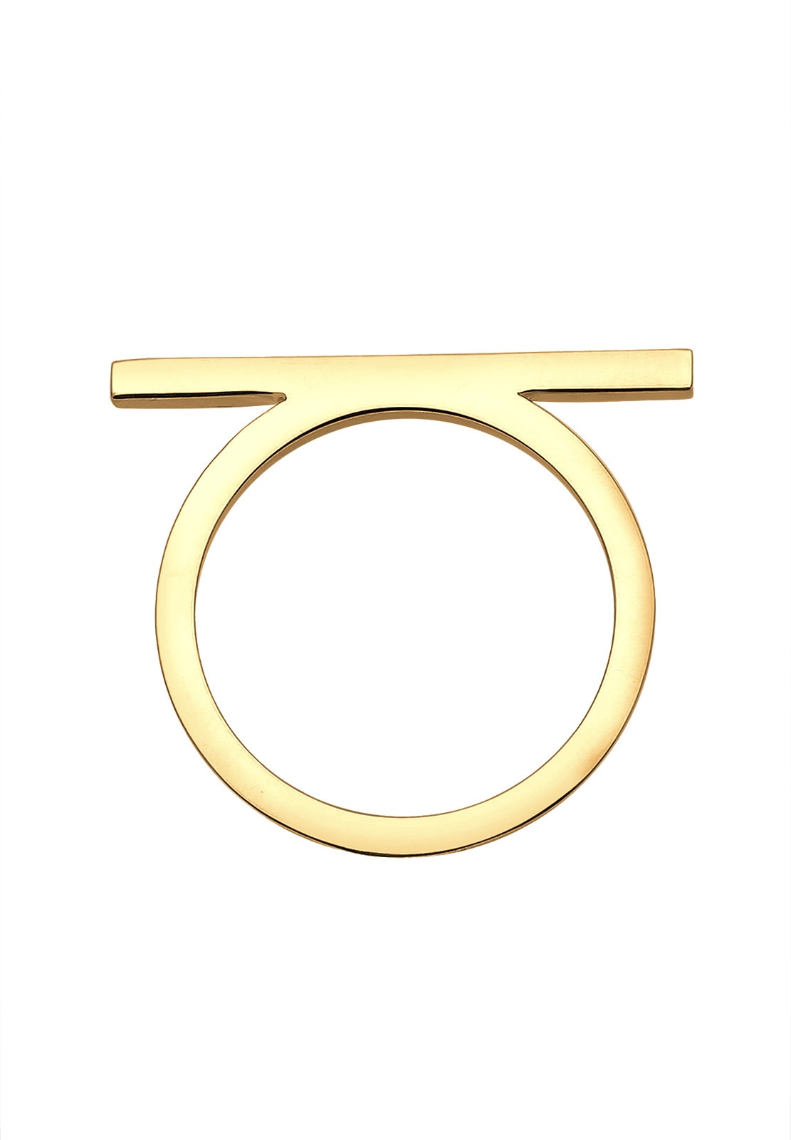 Elli Fingerring »Geo Minimal Trend Steg 925 Silber«