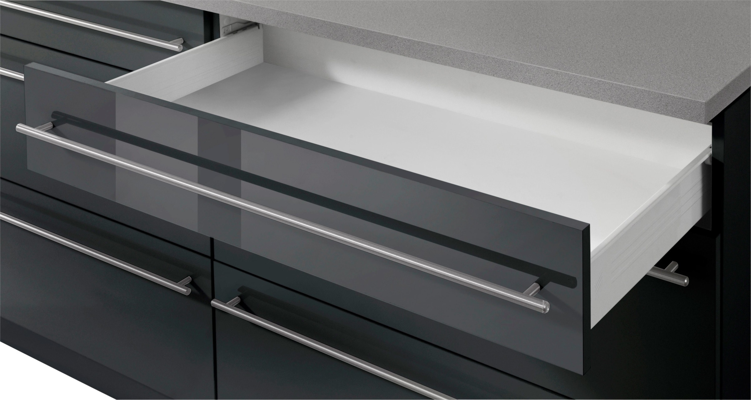 wiho Küchen Küche »Chicago« ohne E-Geräte, Gesamtbreite 180 cm