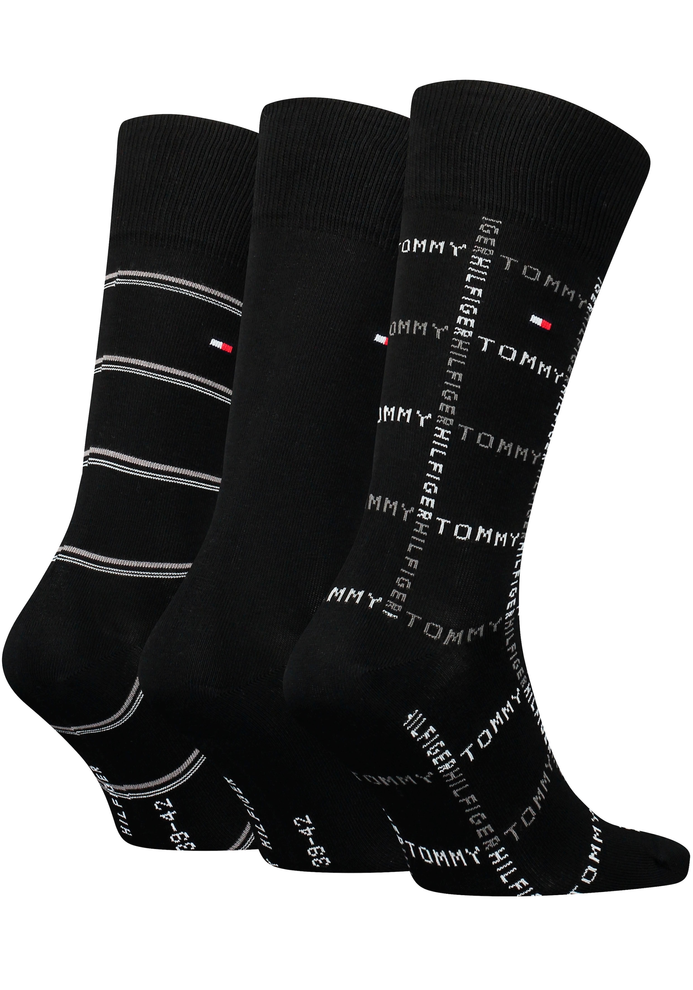 Tommy Hilfiger Socken, (Packung, 3 Paar), mit Logostickerei günstig online kaufen